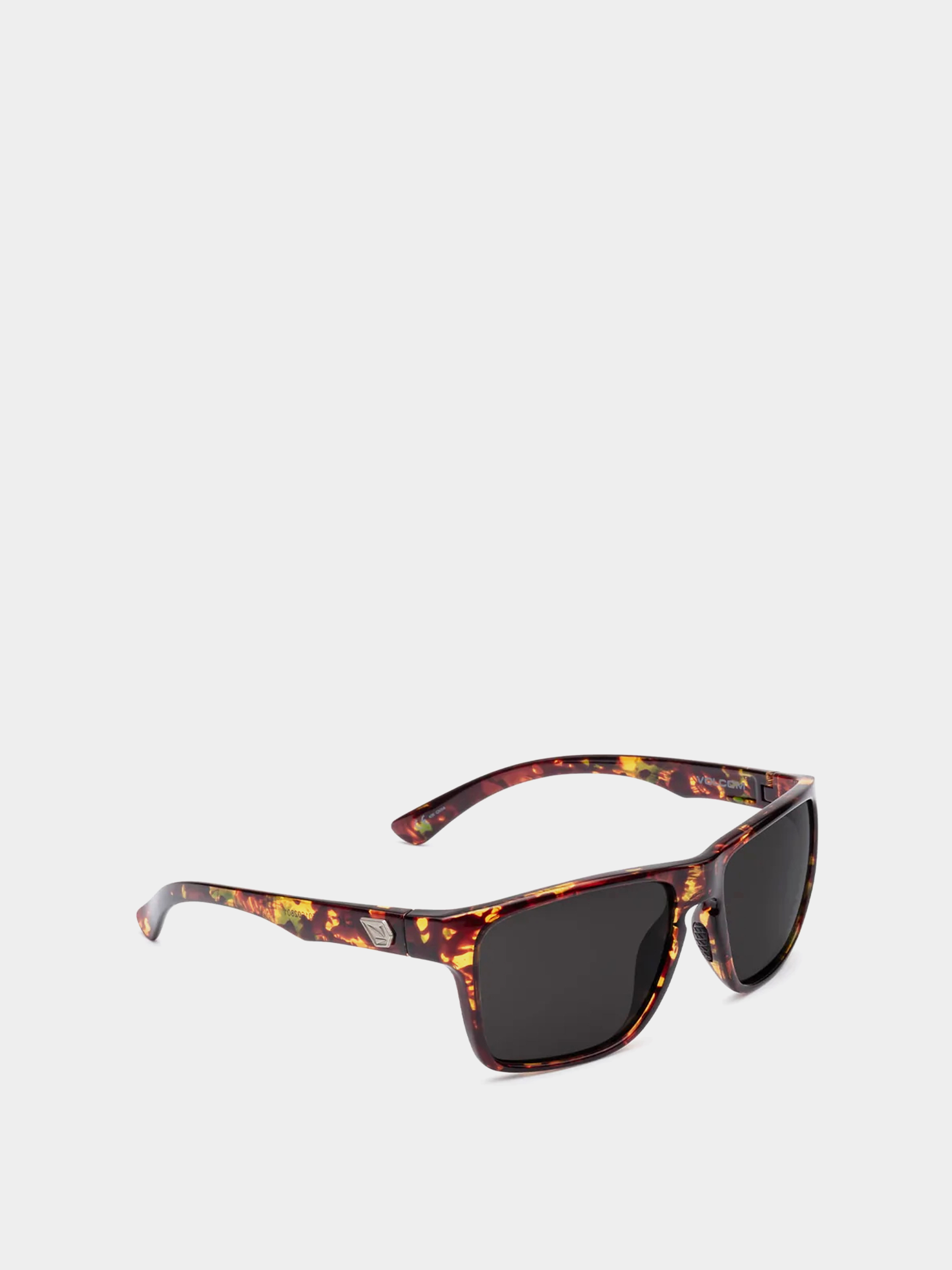 Volcom Trick Sunglasses (gloss sea grass tort/gray)