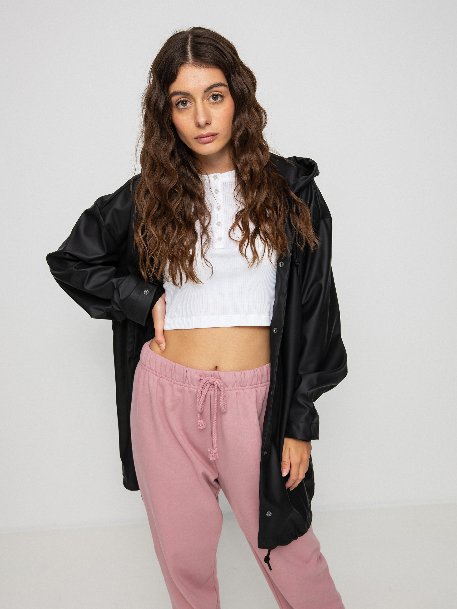 Cropped hot sale rain mac