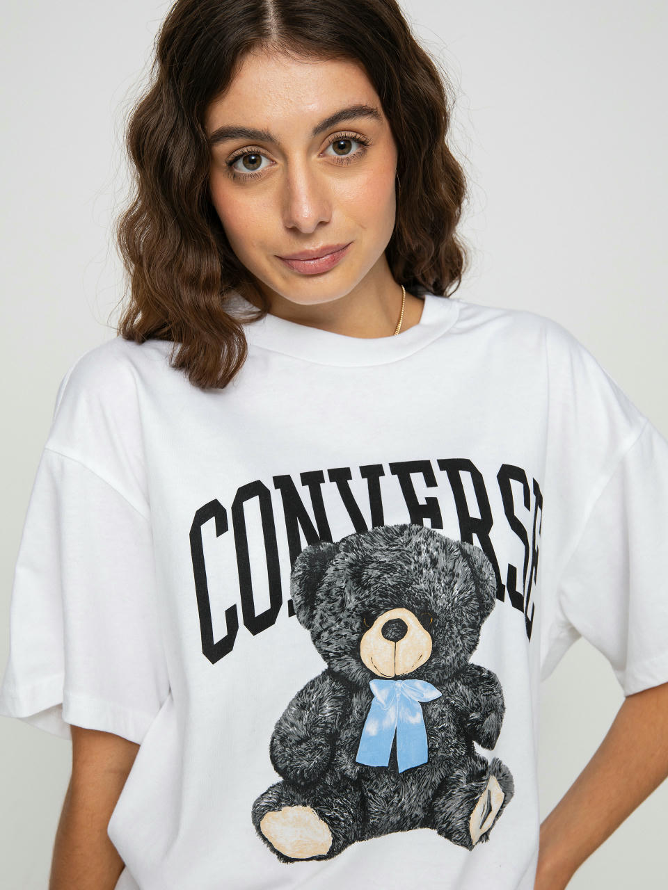 Converse Oversized Teddy Bear TShirt Wmn (white)