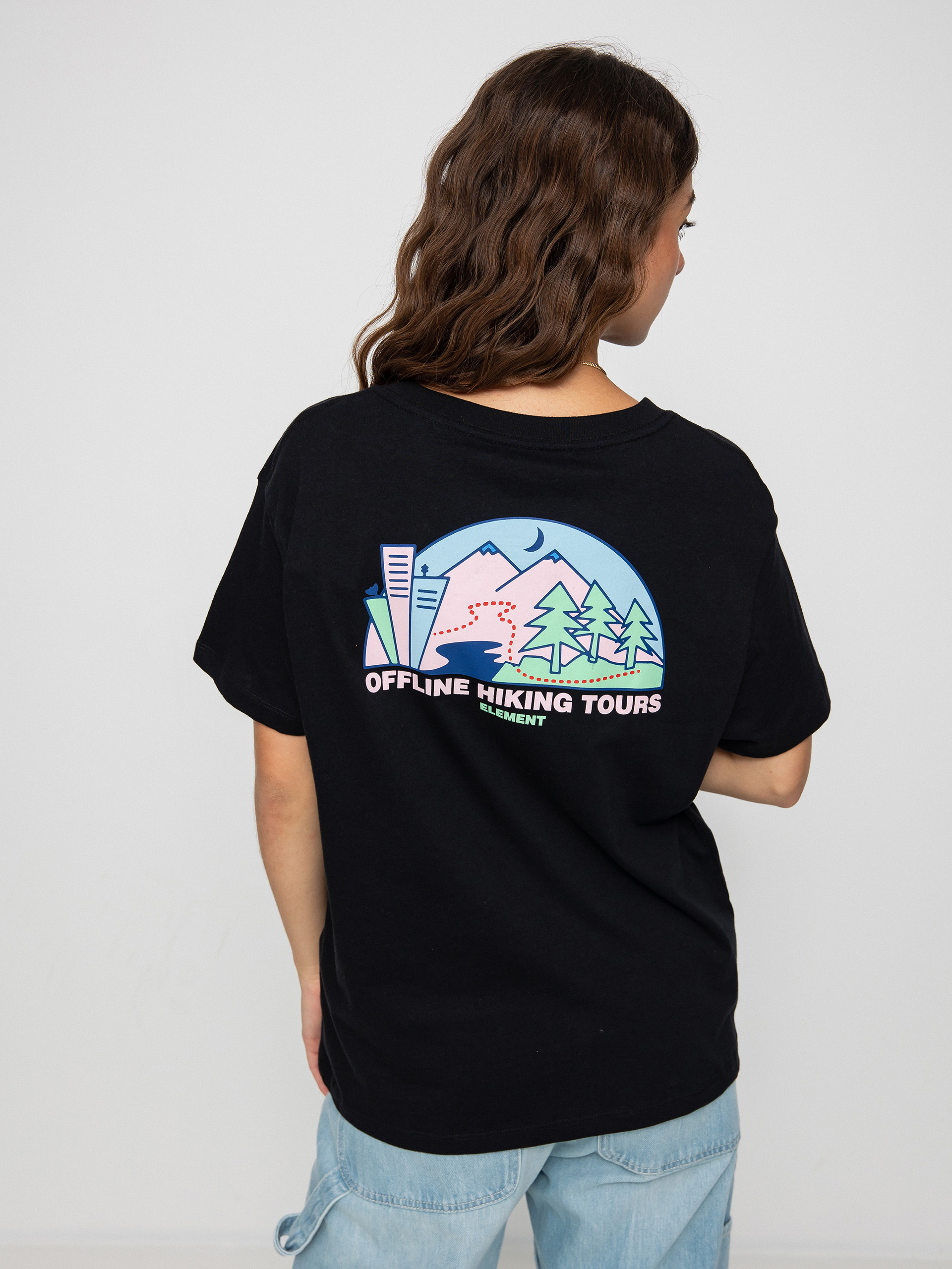 Element Offline T-Shirt Wmn (flint black)