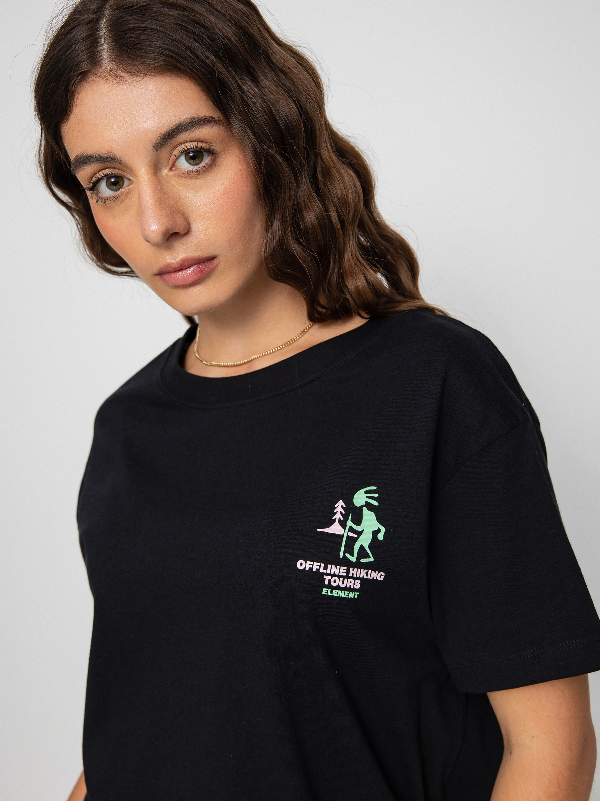 Element Offline T-Shirt Wmn (flint black)