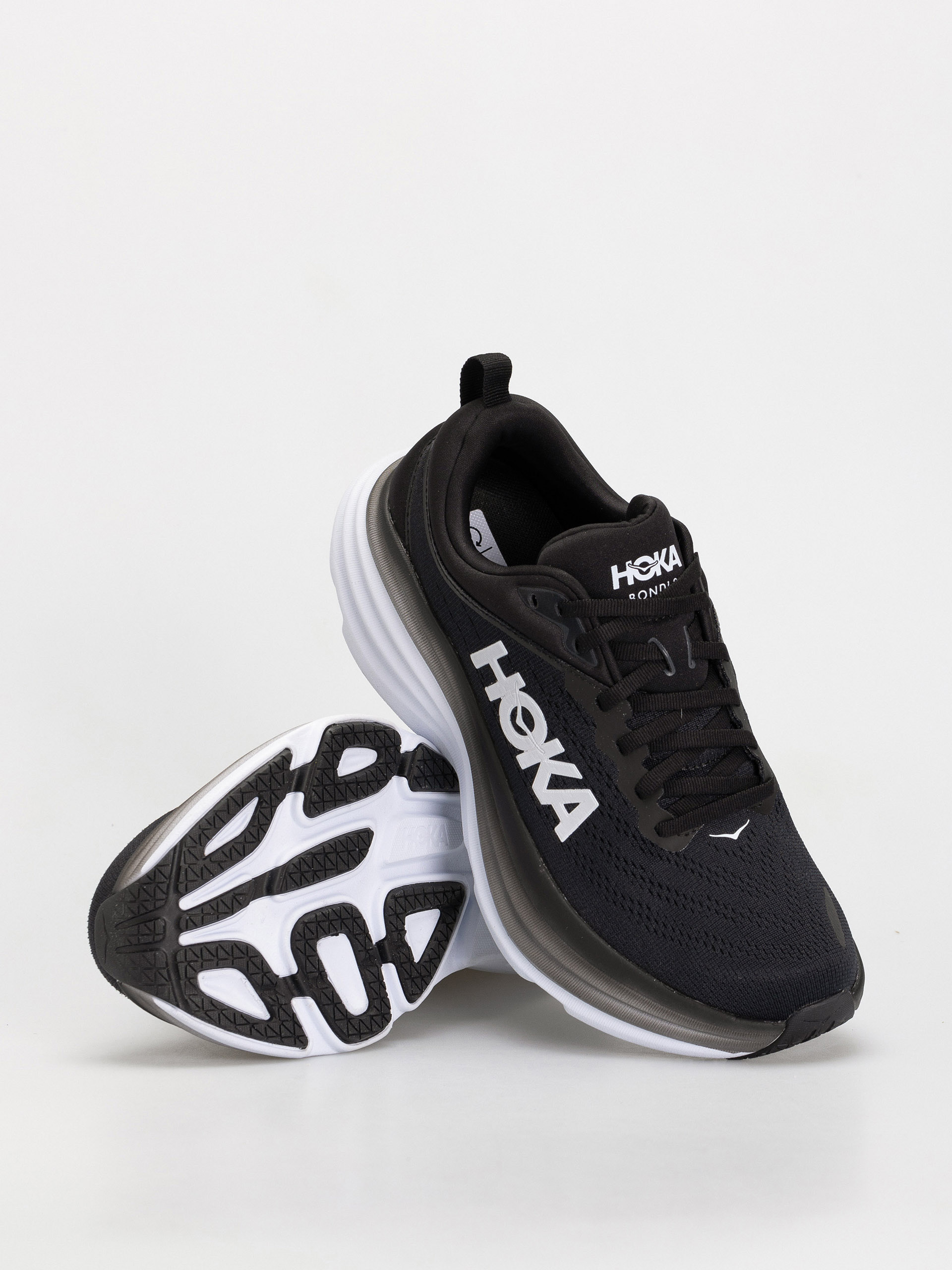 Hoka Bondi 8 Shoes (black/white)