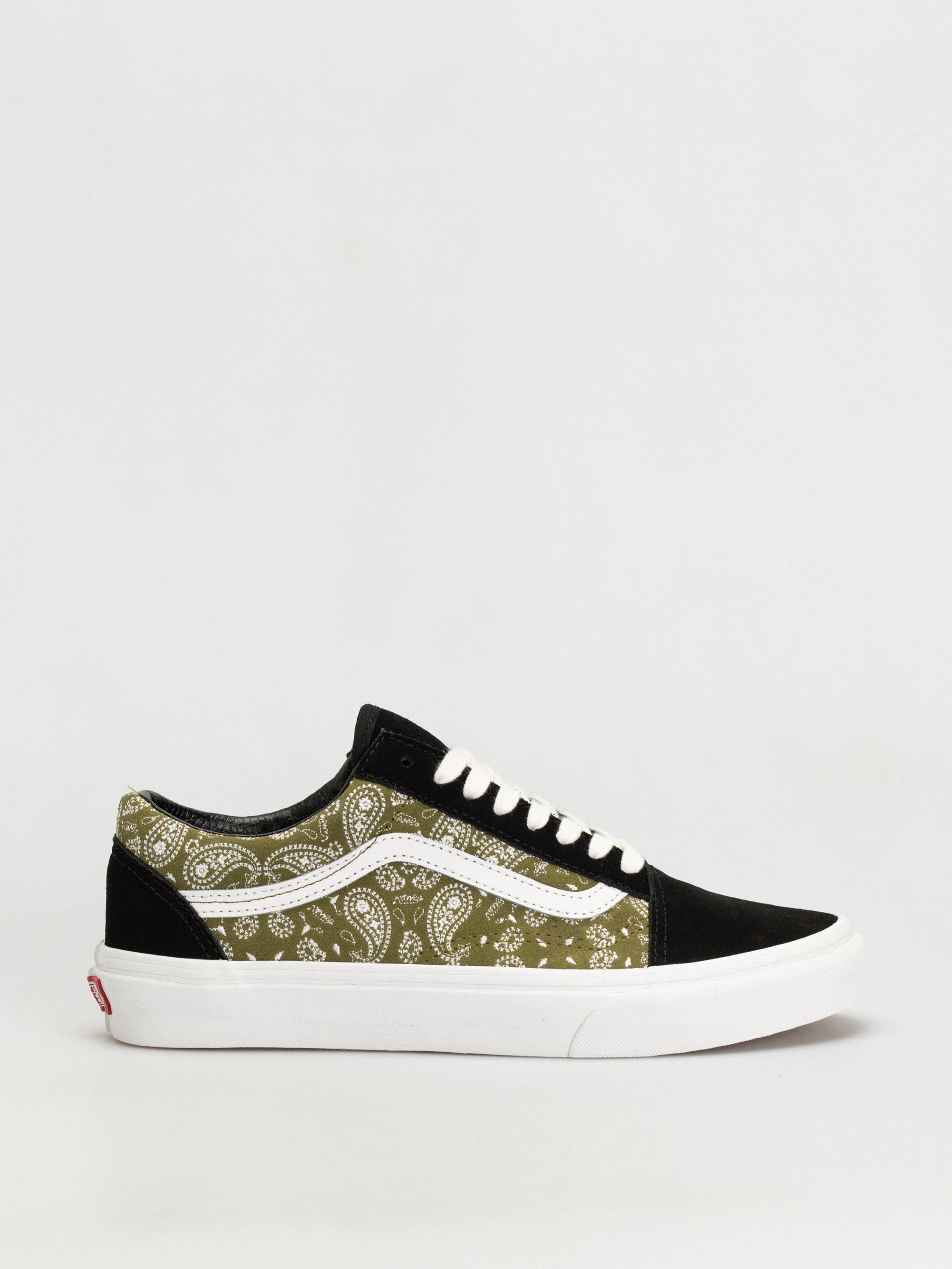 Vans Old Skool Shoes (paisley suede black/olive)