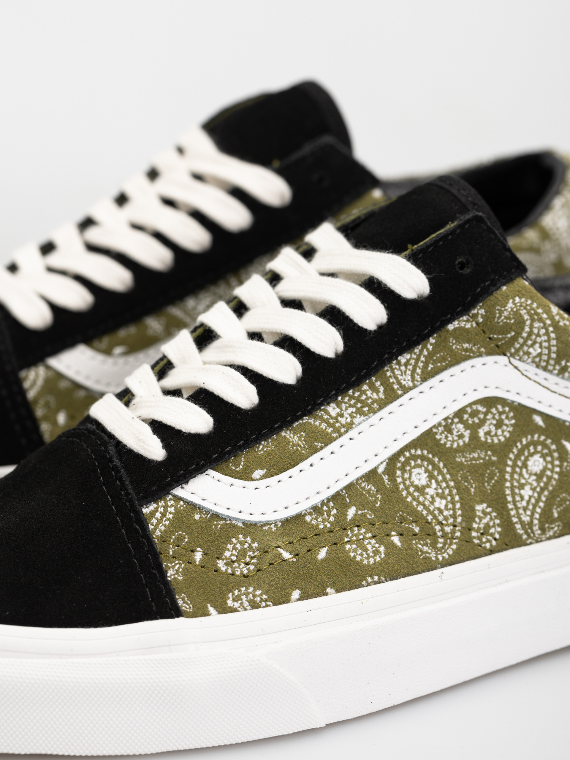 Vans Old Skool Schuhe (paisley suede black/olive)