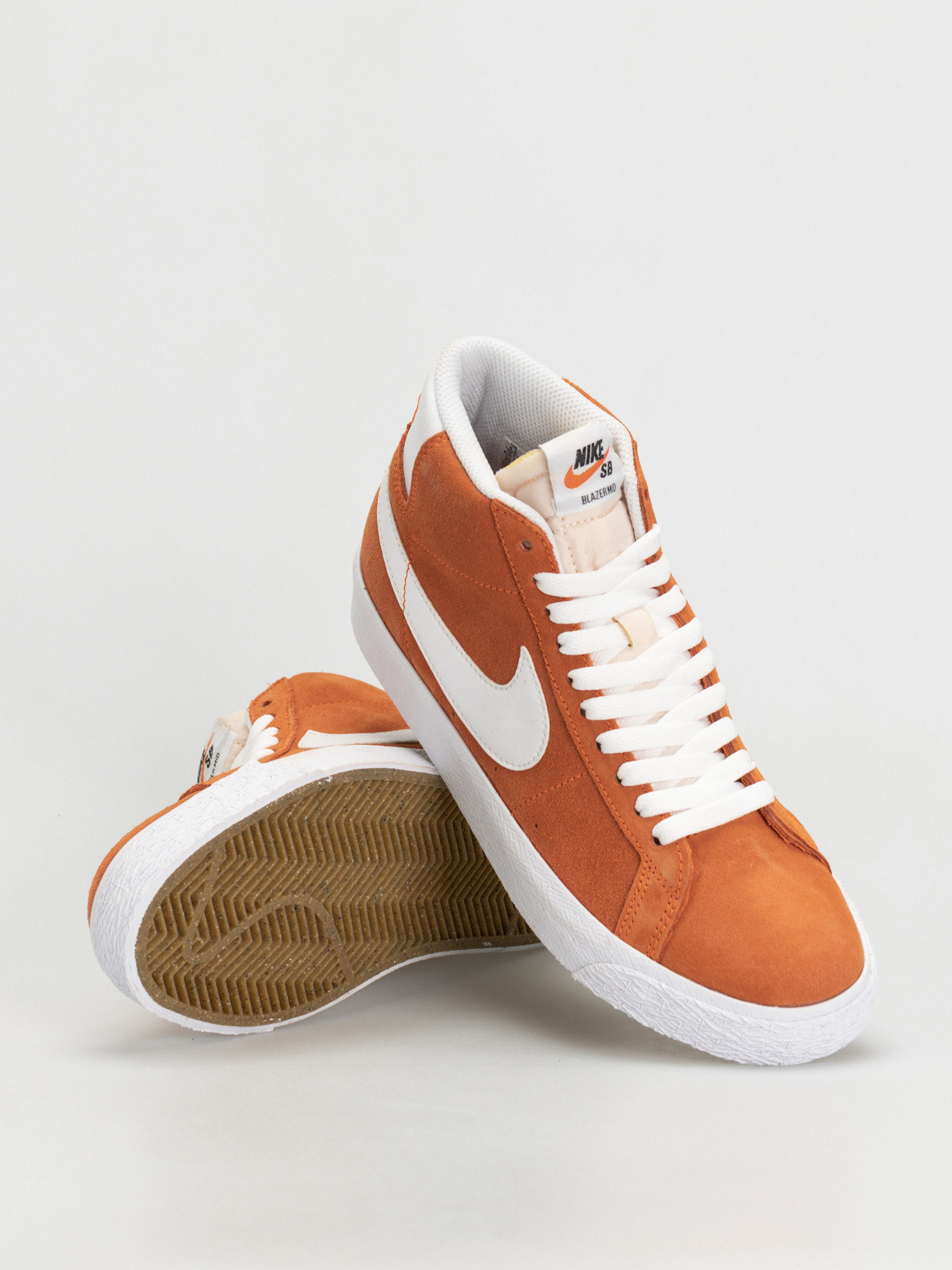 Nike SB Zoom Blazer Mid Shoes (safety orange/white safety orange white)
