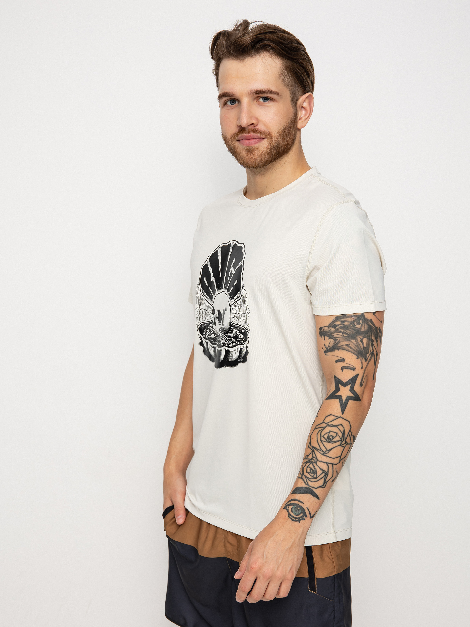 RVCA Rvca Surf Shirt Prin T-Shirt (silver bleach)