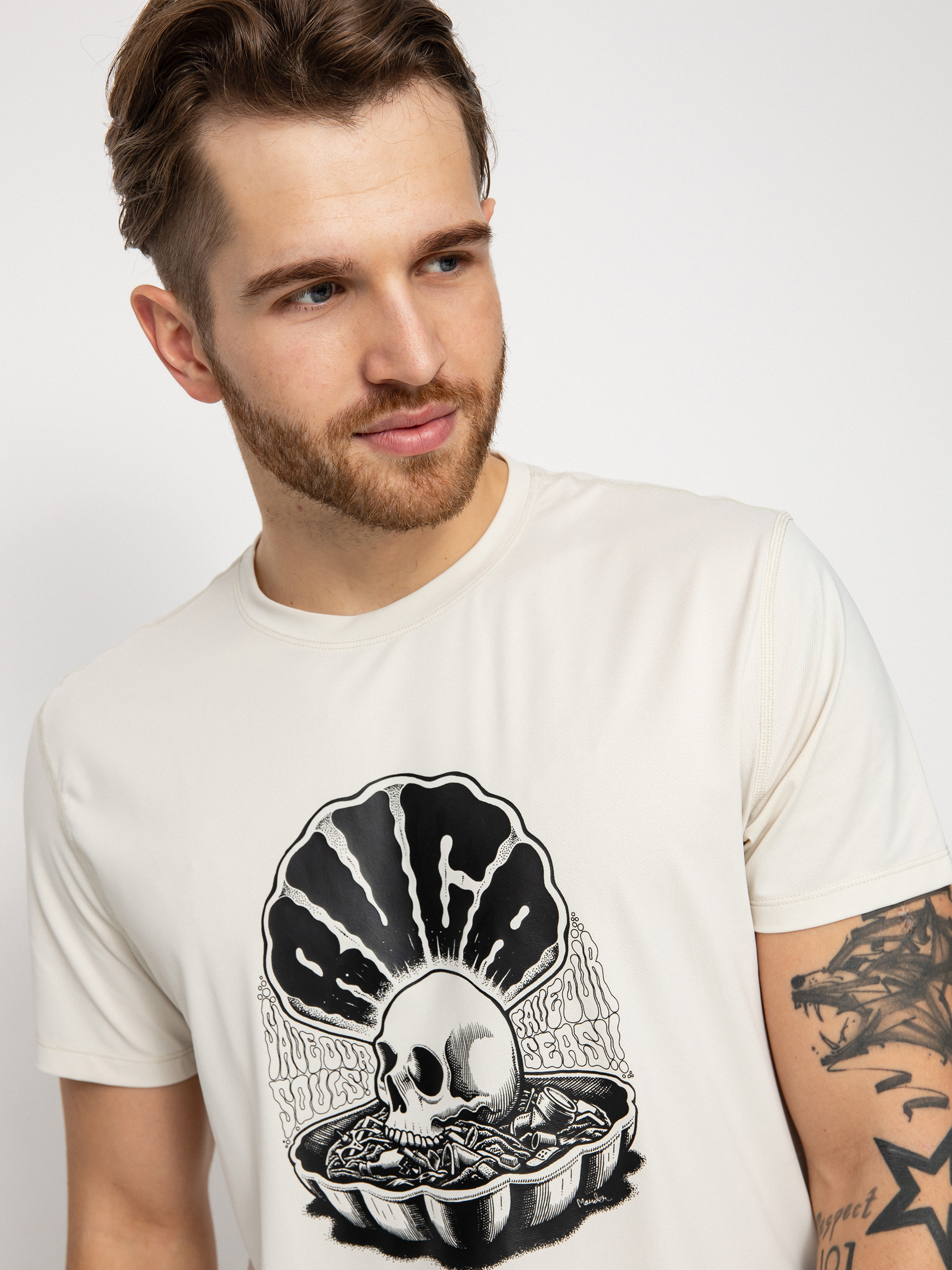 RVCA Rvca Surf Shirt Prin T-Shirt (silver bleach)