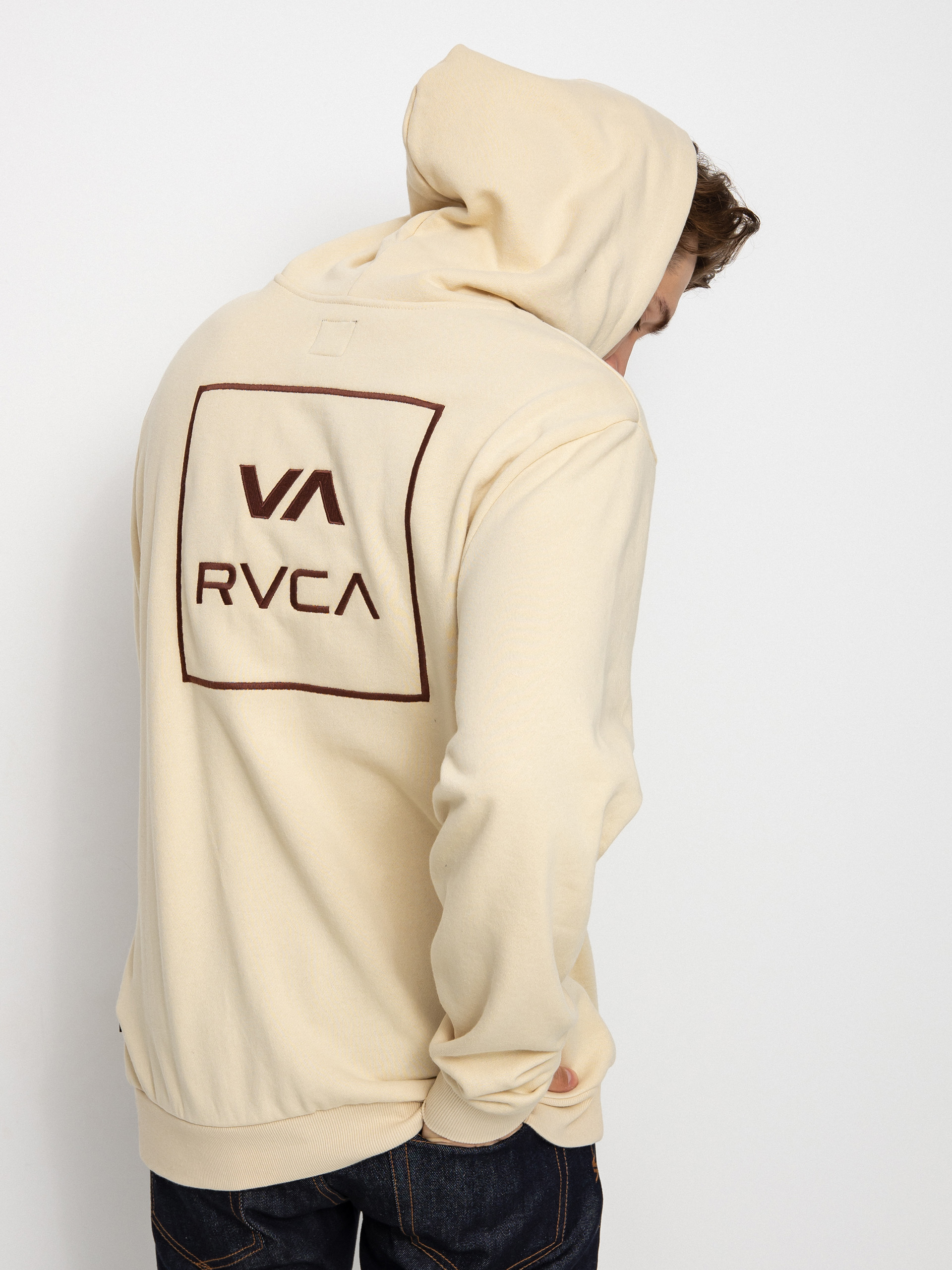 rvca tan hoodie