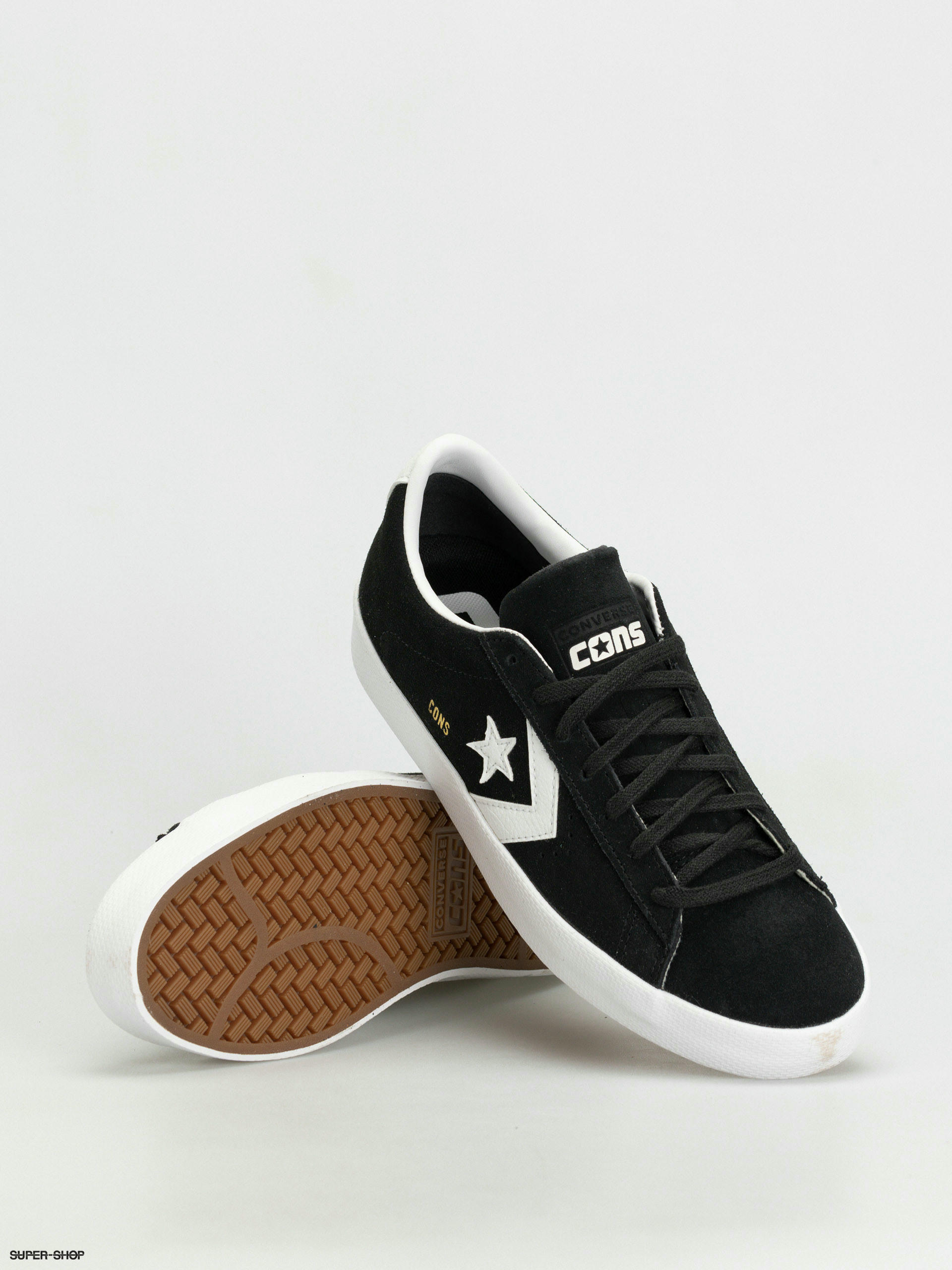 Converse Pro Leather Vulc Shoes black white