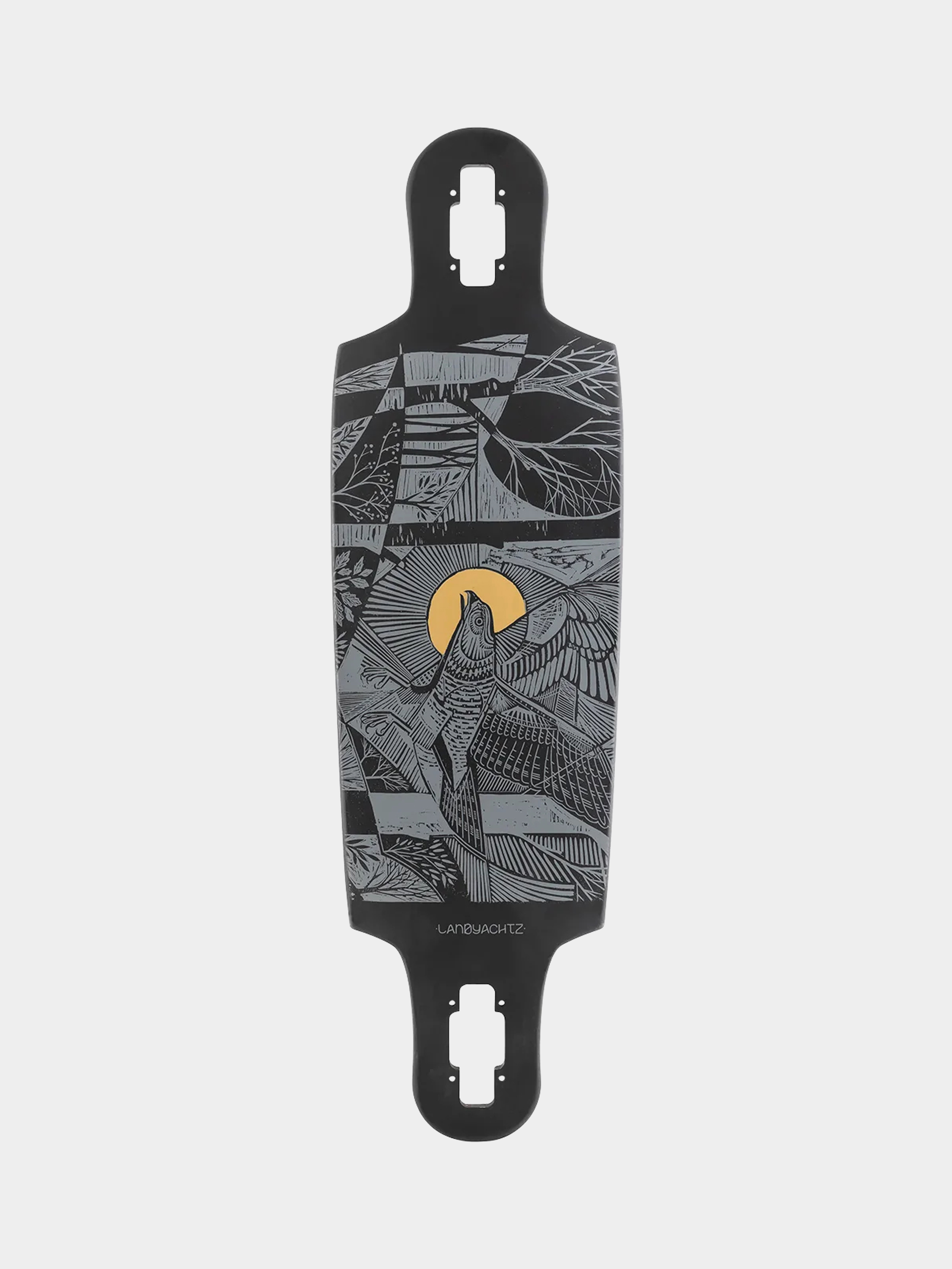 Landyachtz Drop Cat 33 Longboard - black, grey (seeker black)