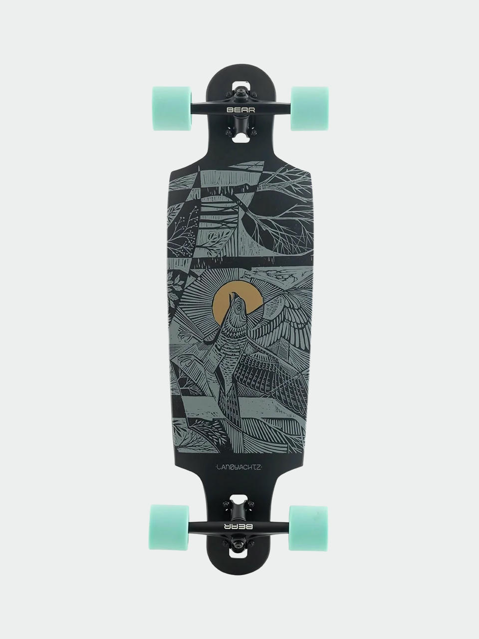 Landyachtz Drop Cat 33 Longboard (seeker black)