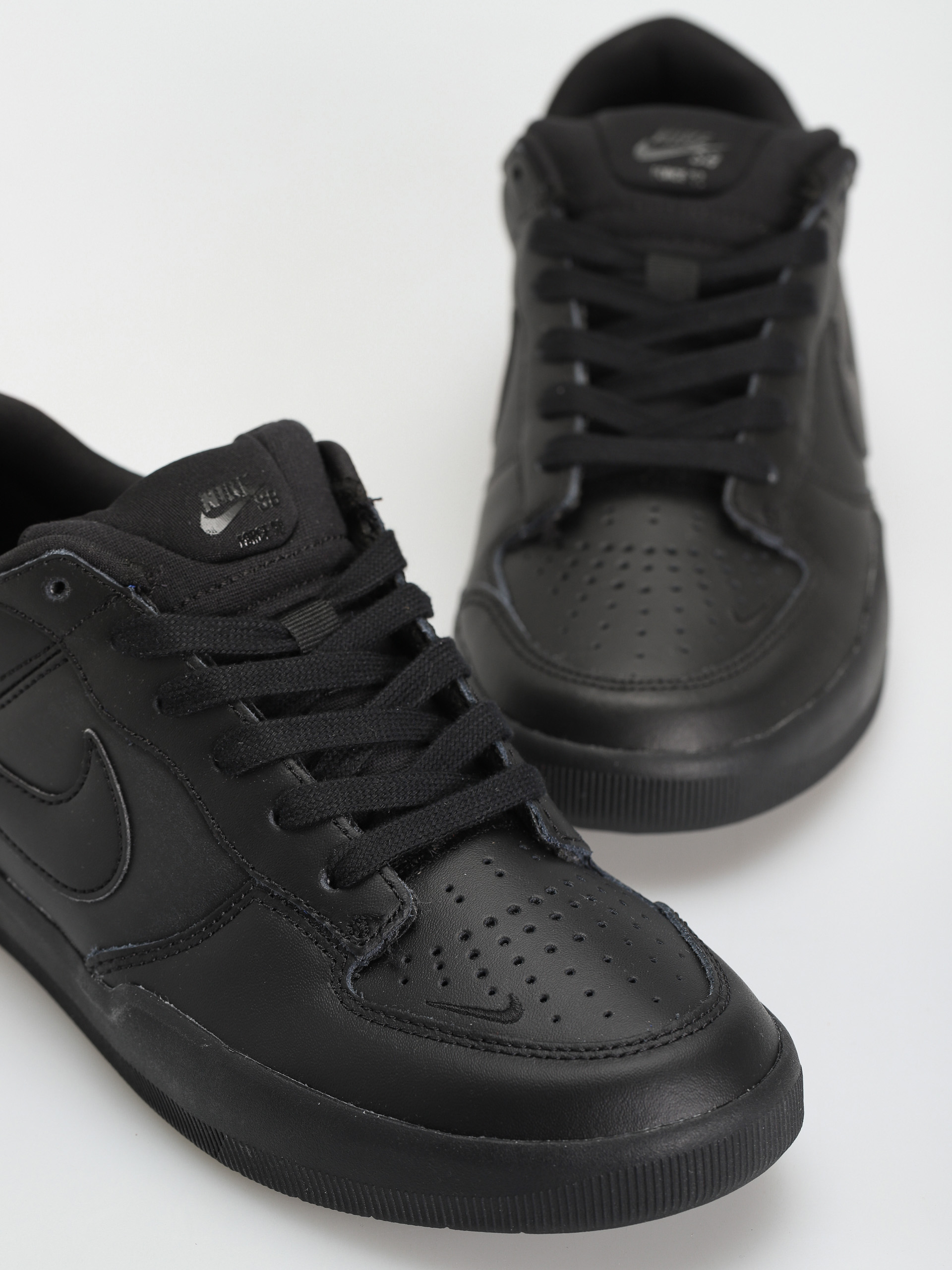 Nike SB Force 58 Premium Leather Schuhe (black/black black black)