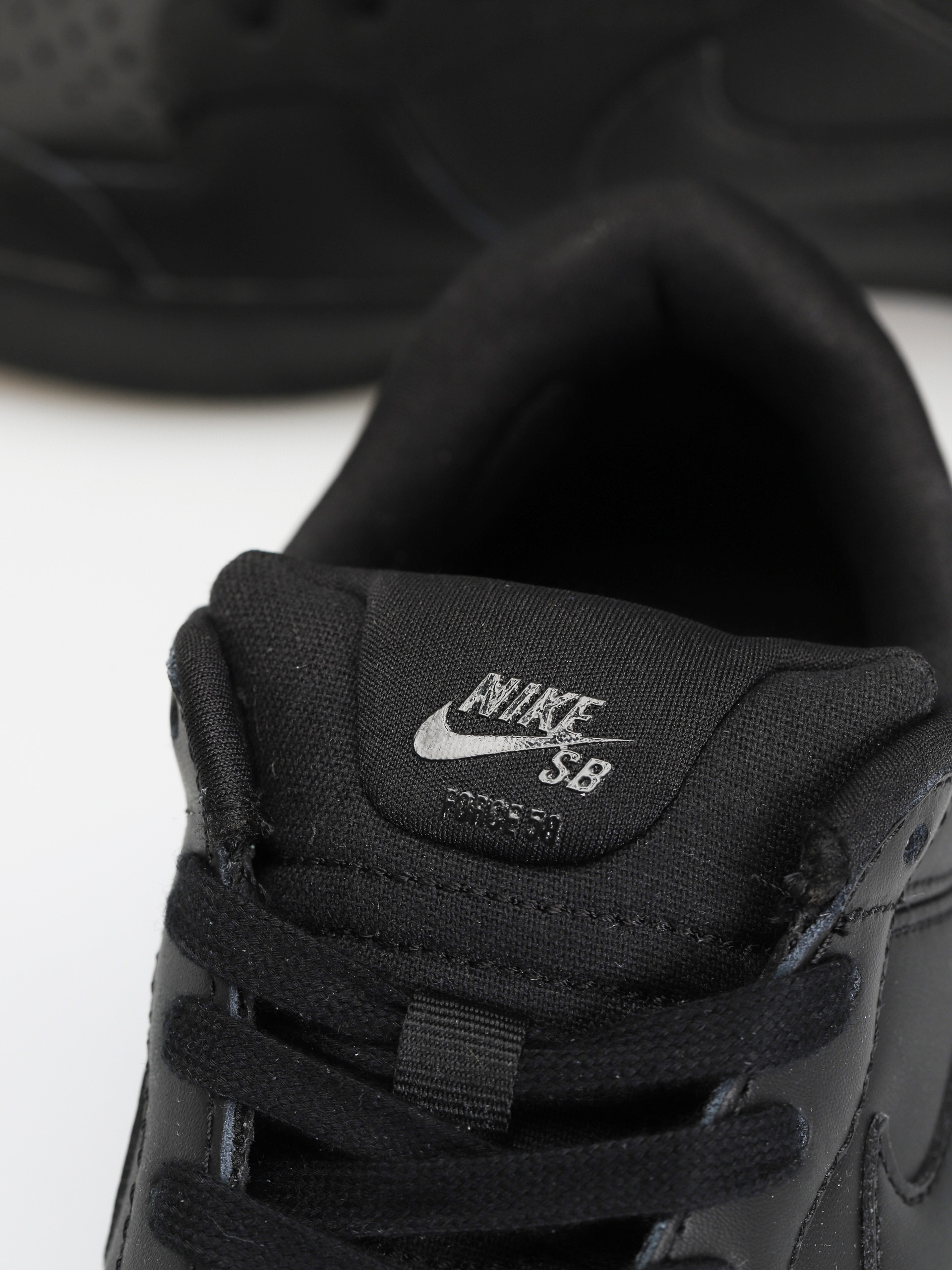 Nike SB Force 58 Premium Leather Shoes (black/black black black)