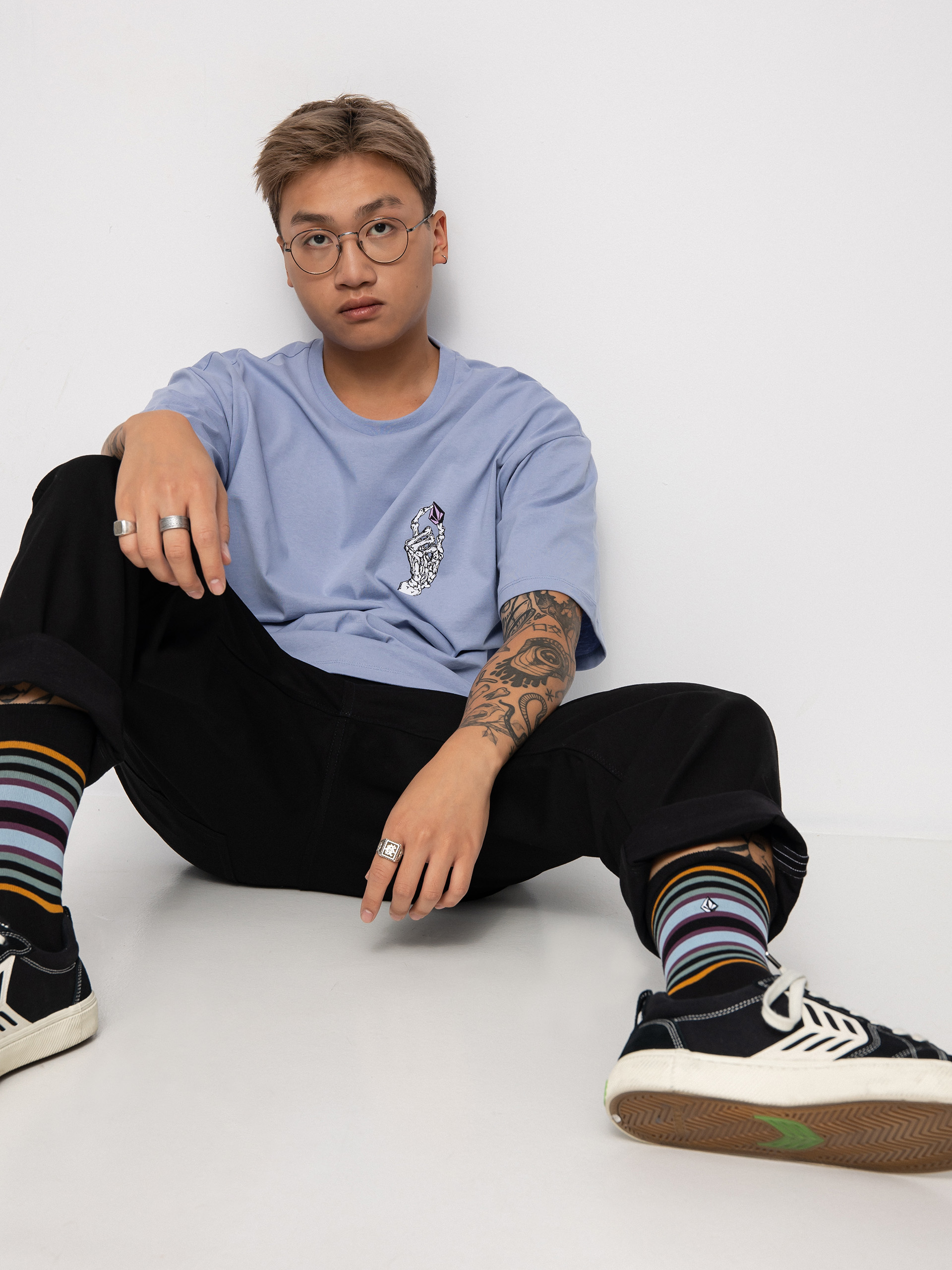 Volcom Stokstone Lse T-shirt (purple haze)