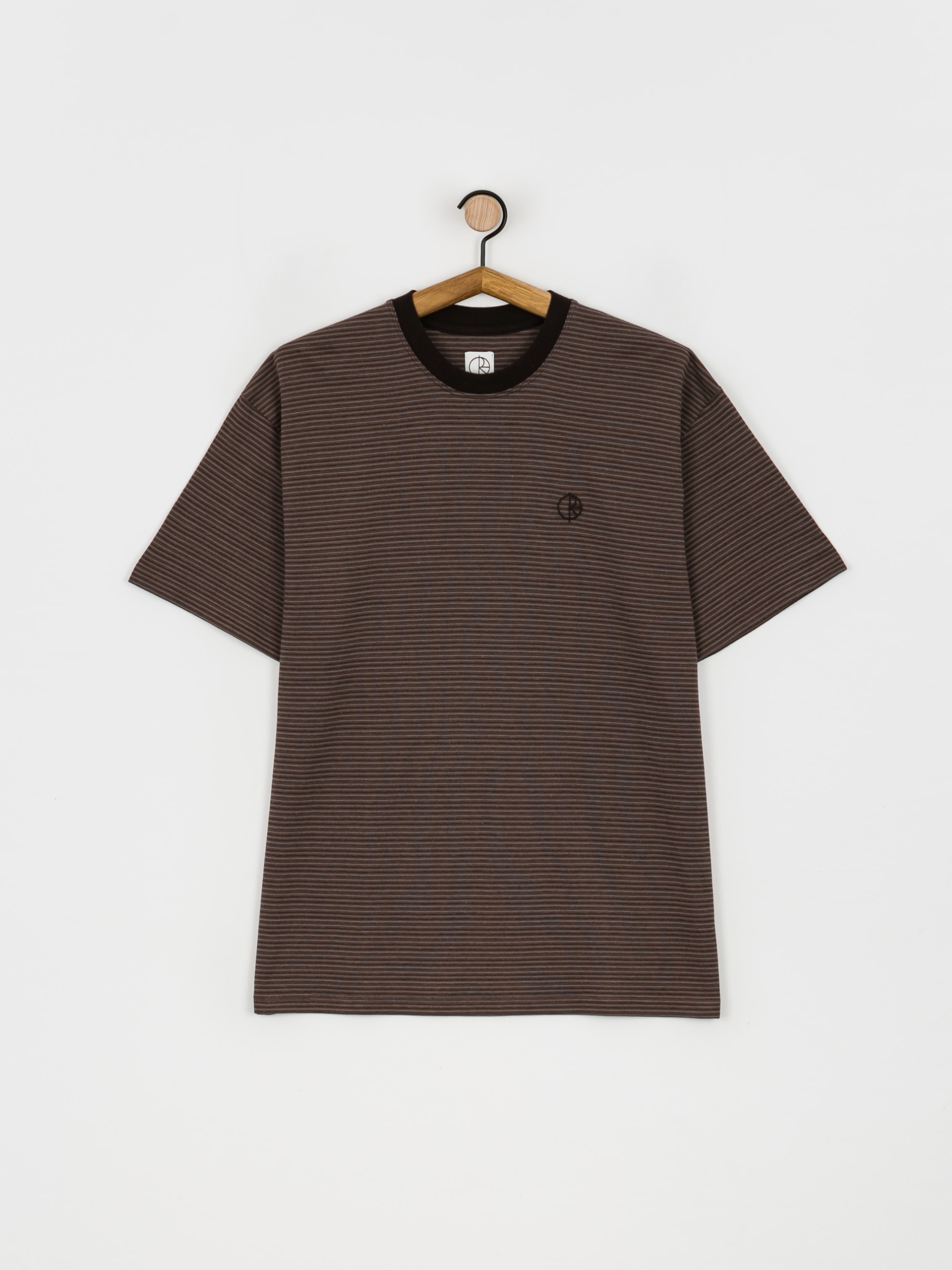 Polar Skate Dizzy Stripe T-shirt (chocolate)