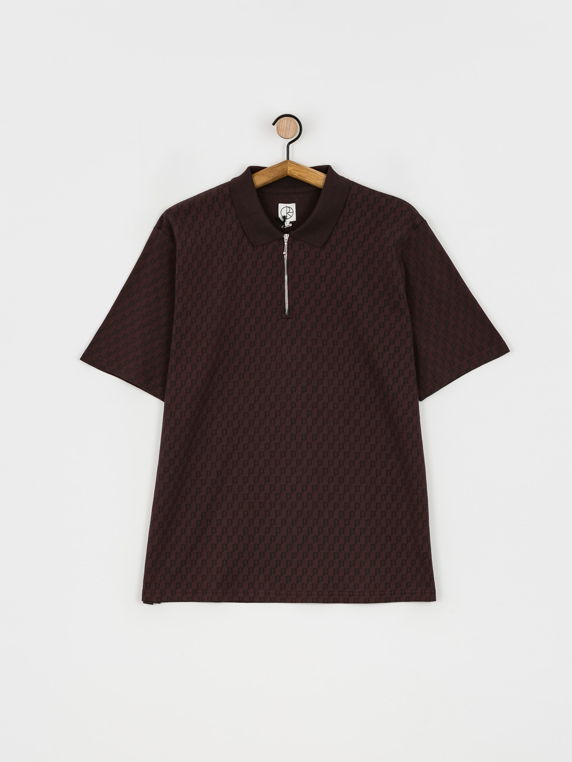 Polar Skate Zip Polo tshirt (bordeaux)