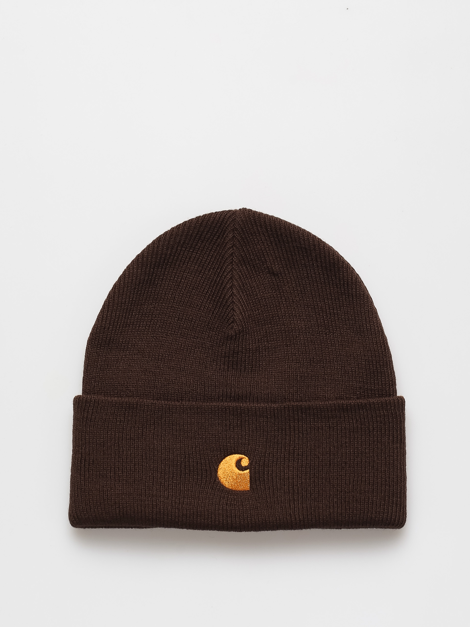 Carhartt WIP Chase Beanie (dark umber/gold)