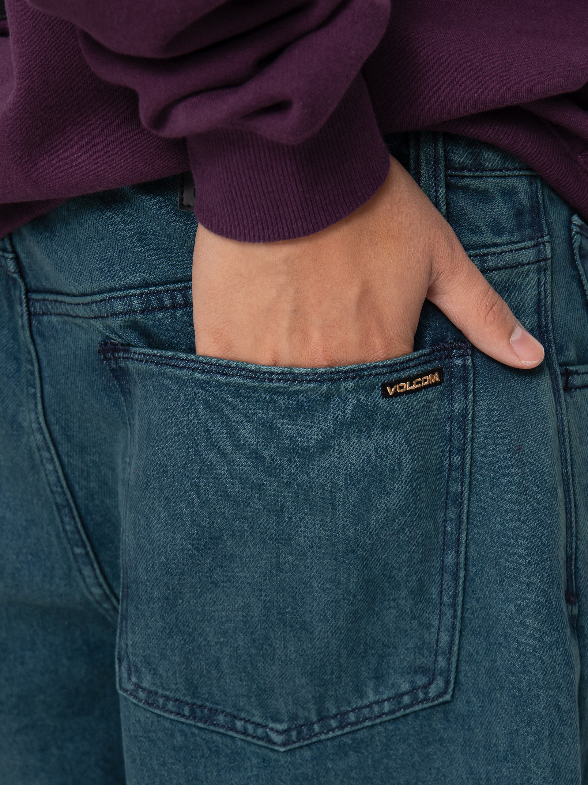 Volcom Billow Denim Pants (marina blue)