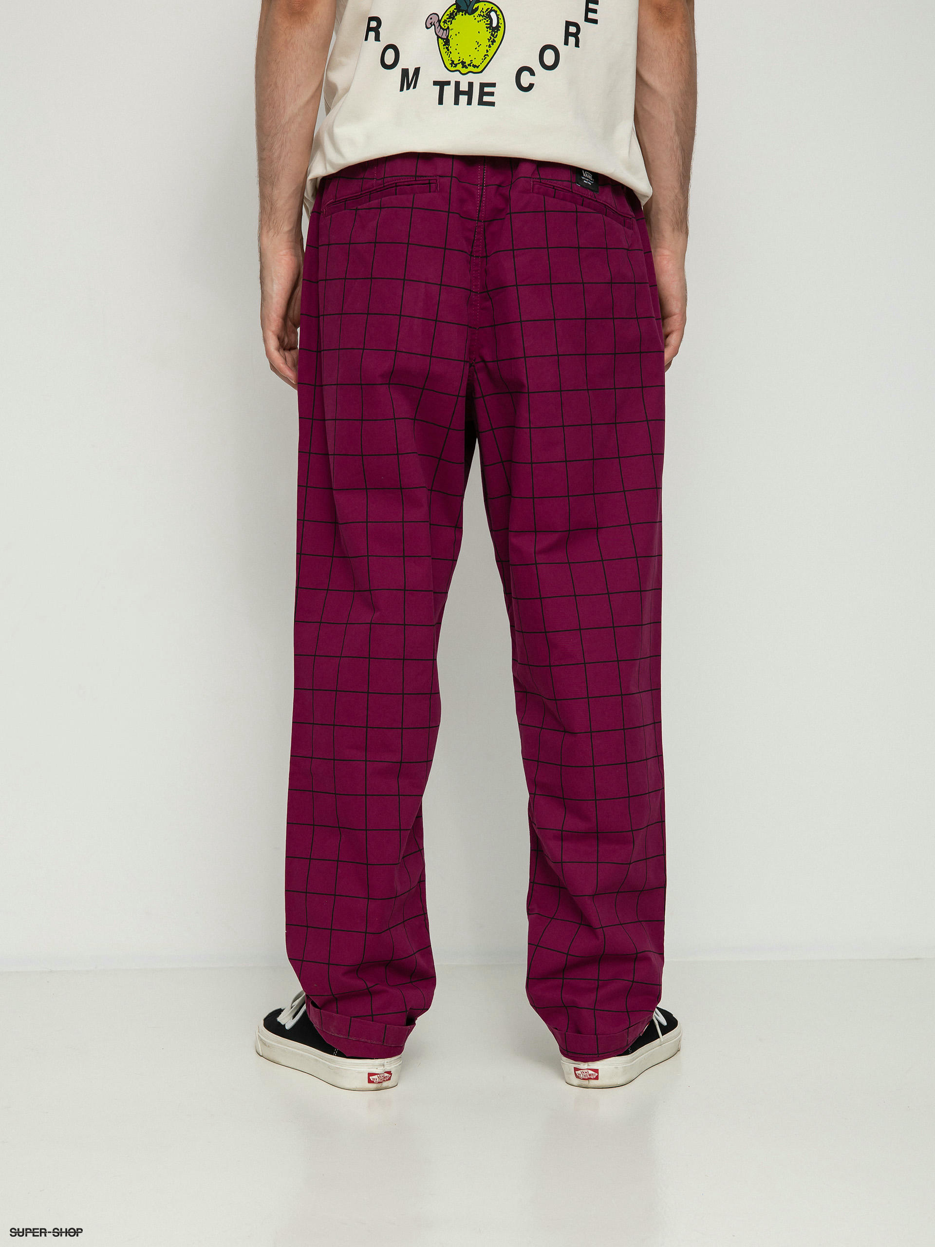 Vans pants hot sale purple