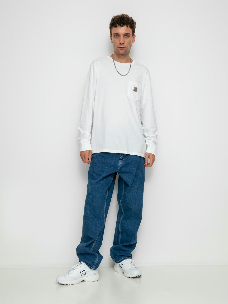 Carhartt WIP Pocket Longsleeve (white)