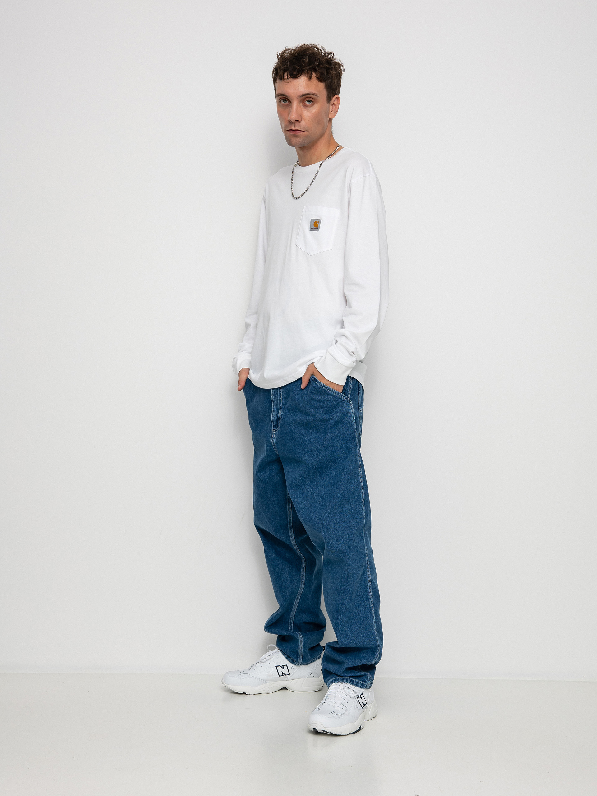 Carhartt WIP Pocket Longsleeve (white)