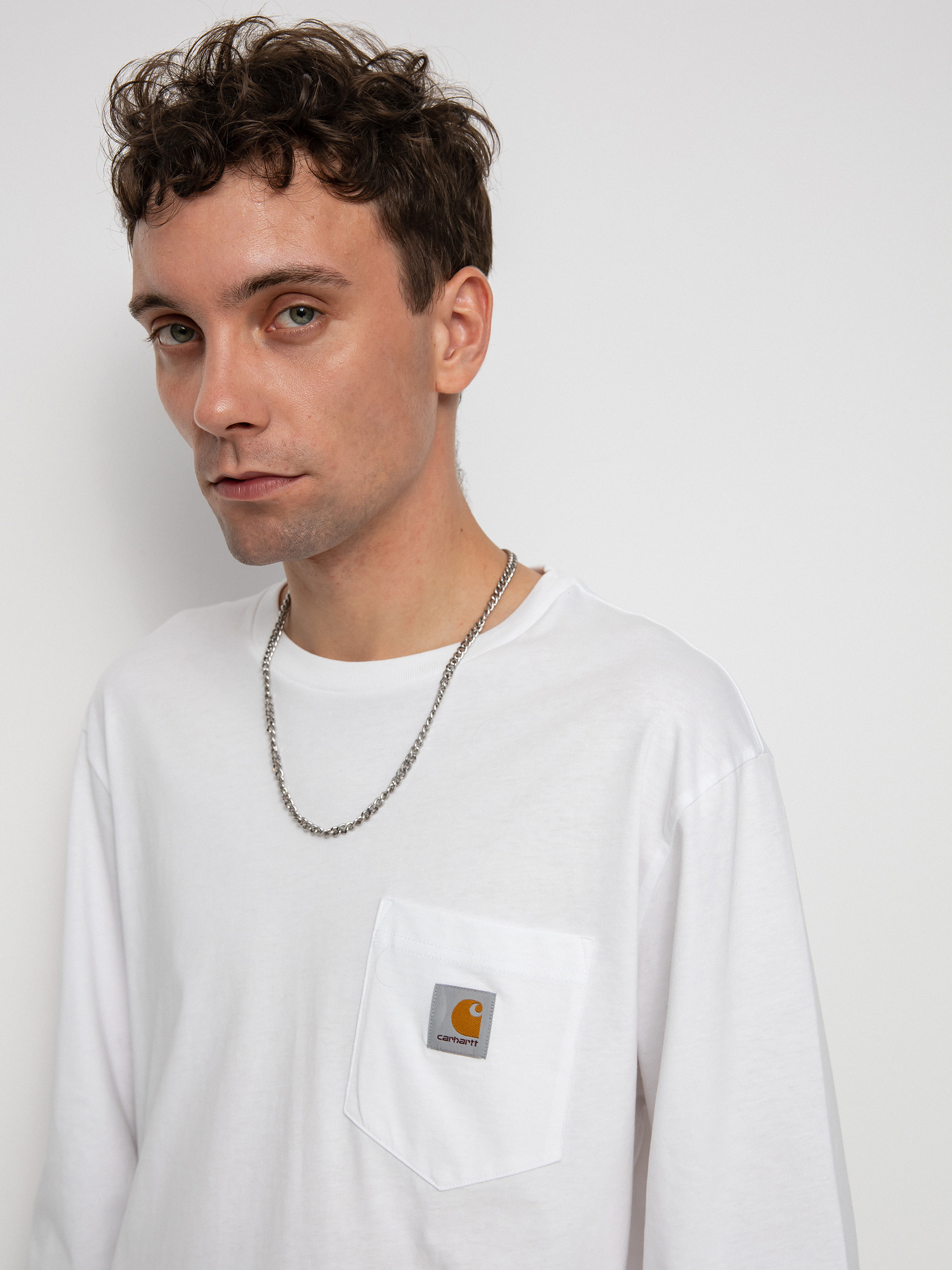Carhartt WIP Pocket Longsleeve (white)