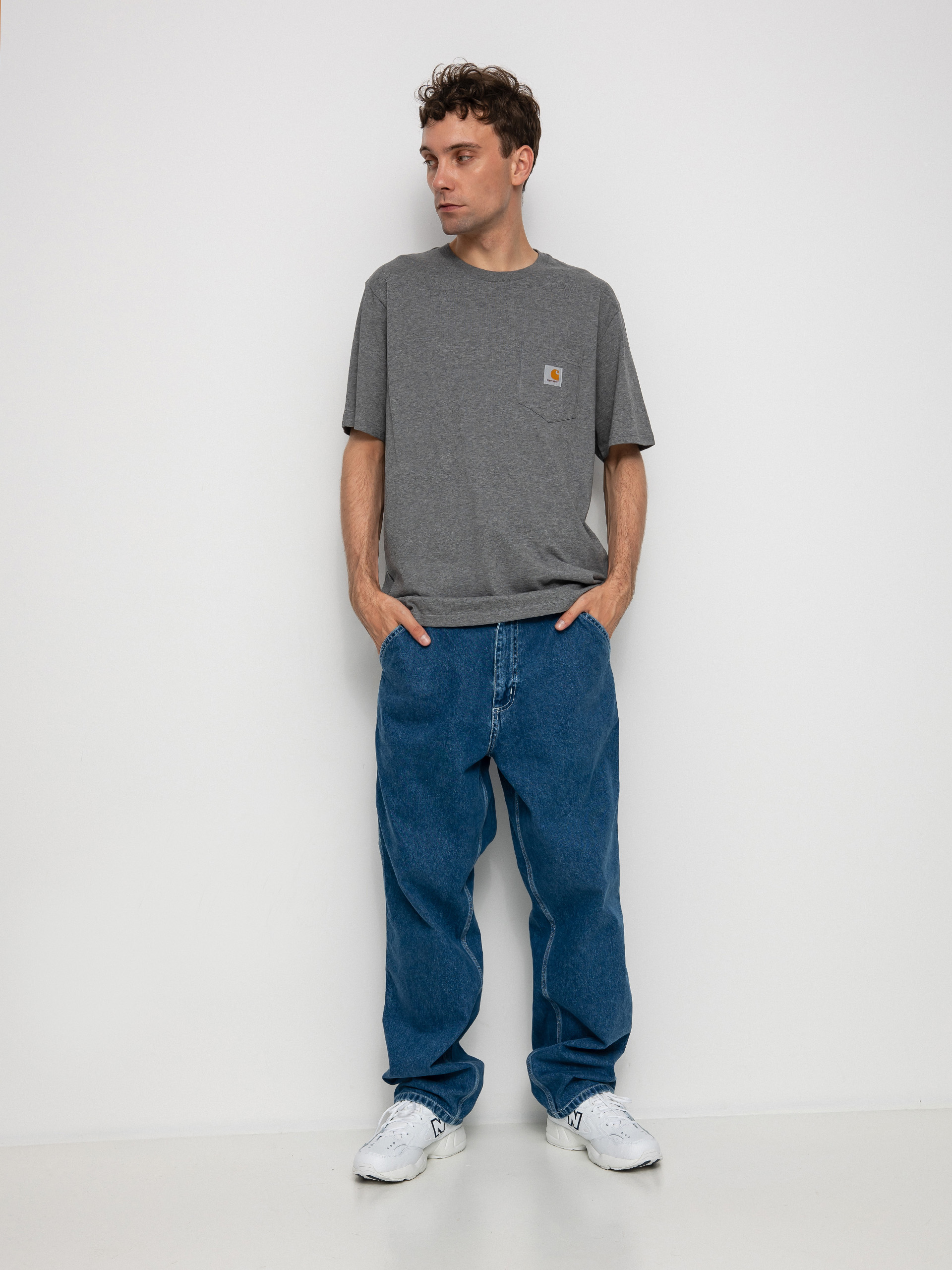 Carhartt WIP Pocket T-shirt (dark grey heather)