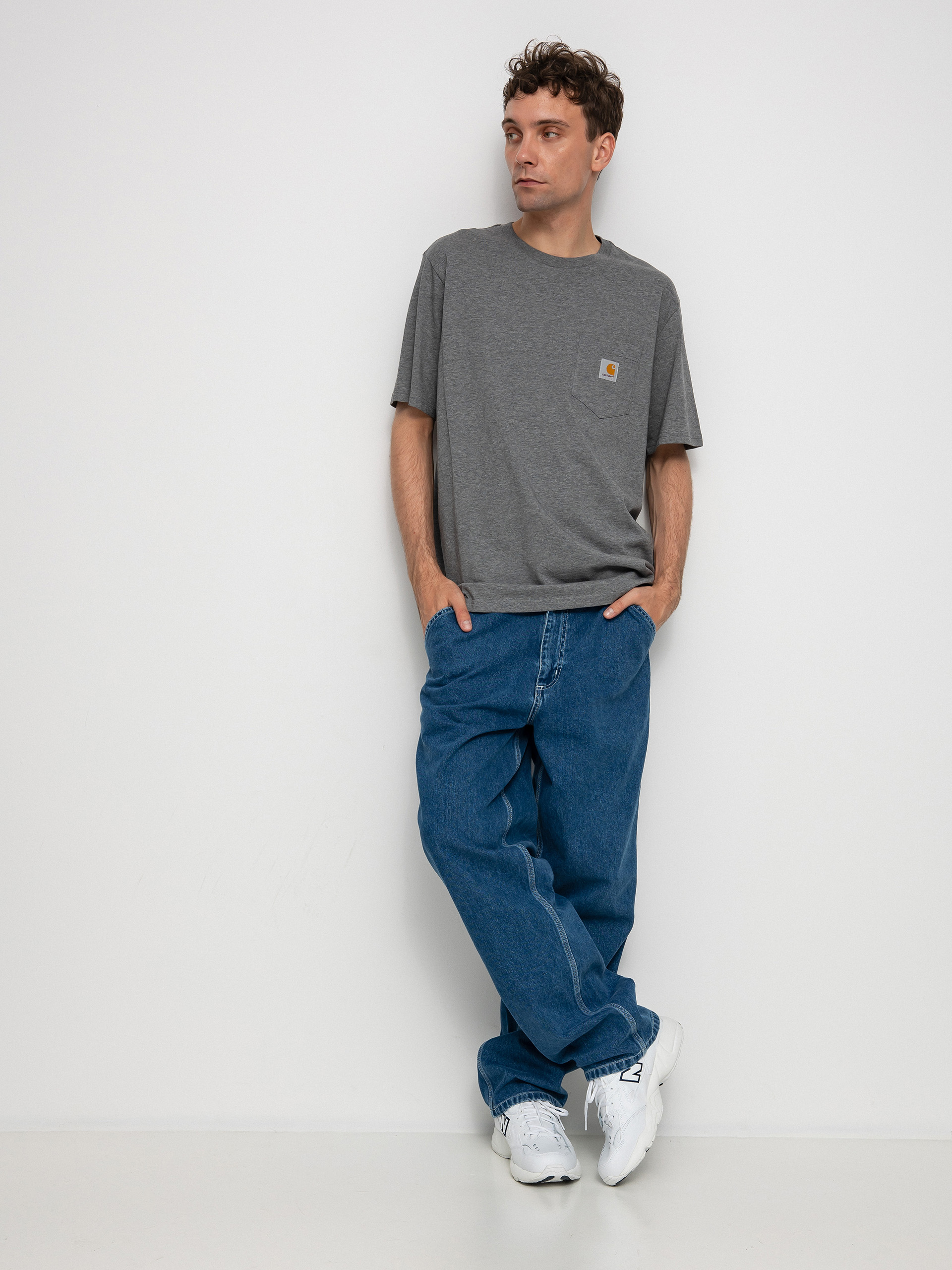 Carhartt WIP Pocket T-shirt (dark grey heather)