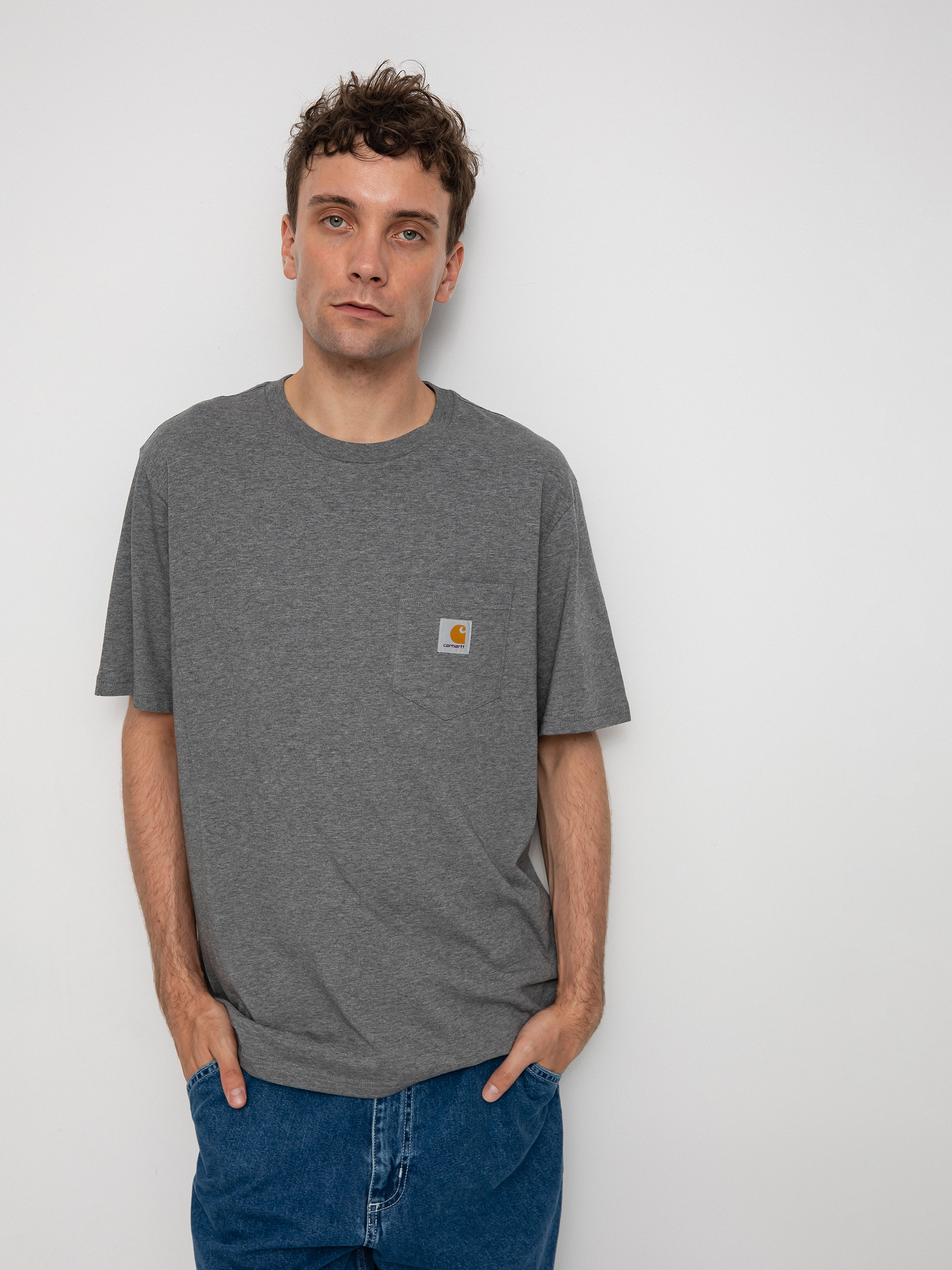 Carhartt WIP Pocket T-shirt (dark grey heather)