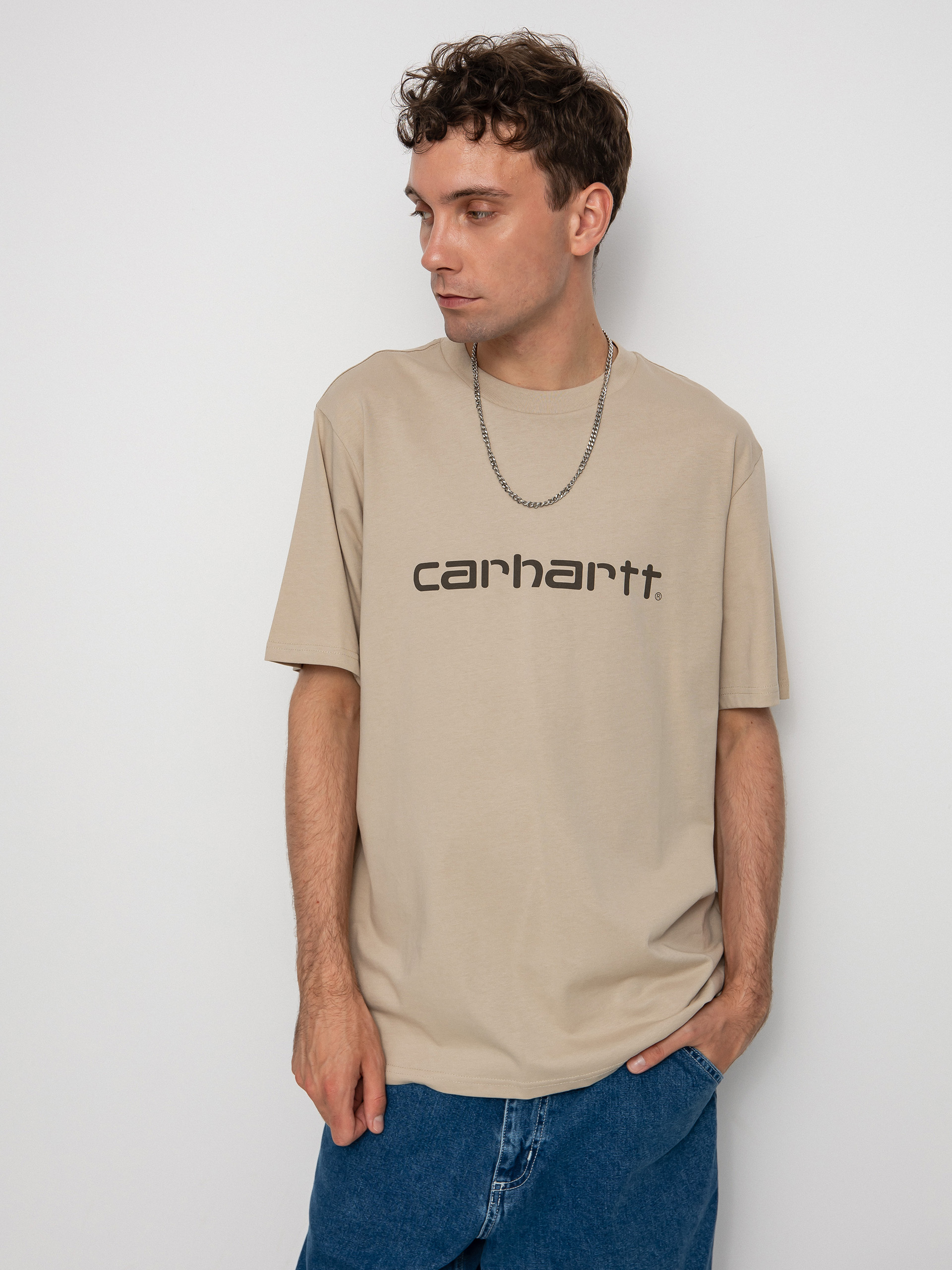 Carhartt WIP Script T-shirt (wall/cypress)