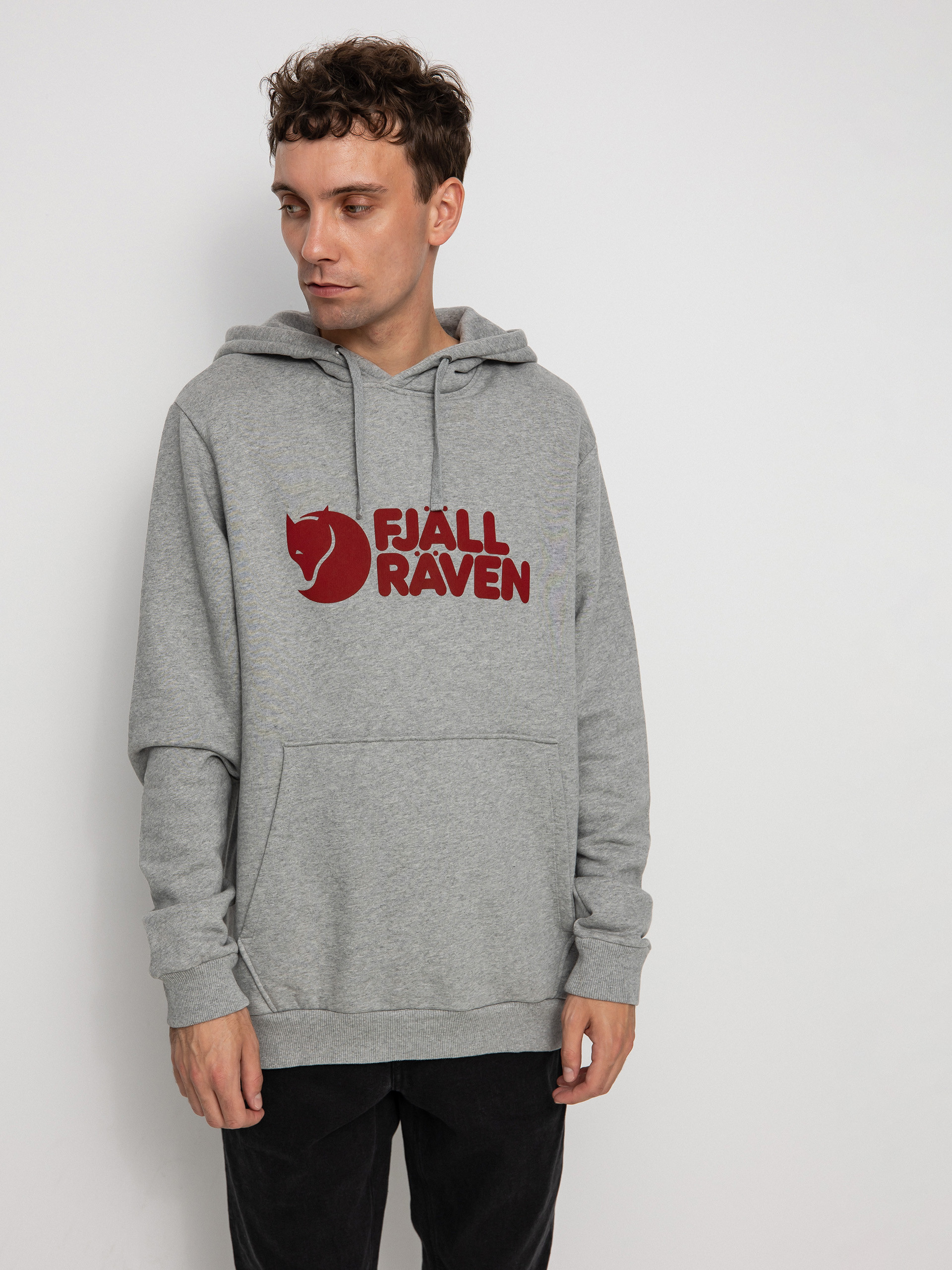 Fjallraven Logo HD Hoodie (grey/melange)