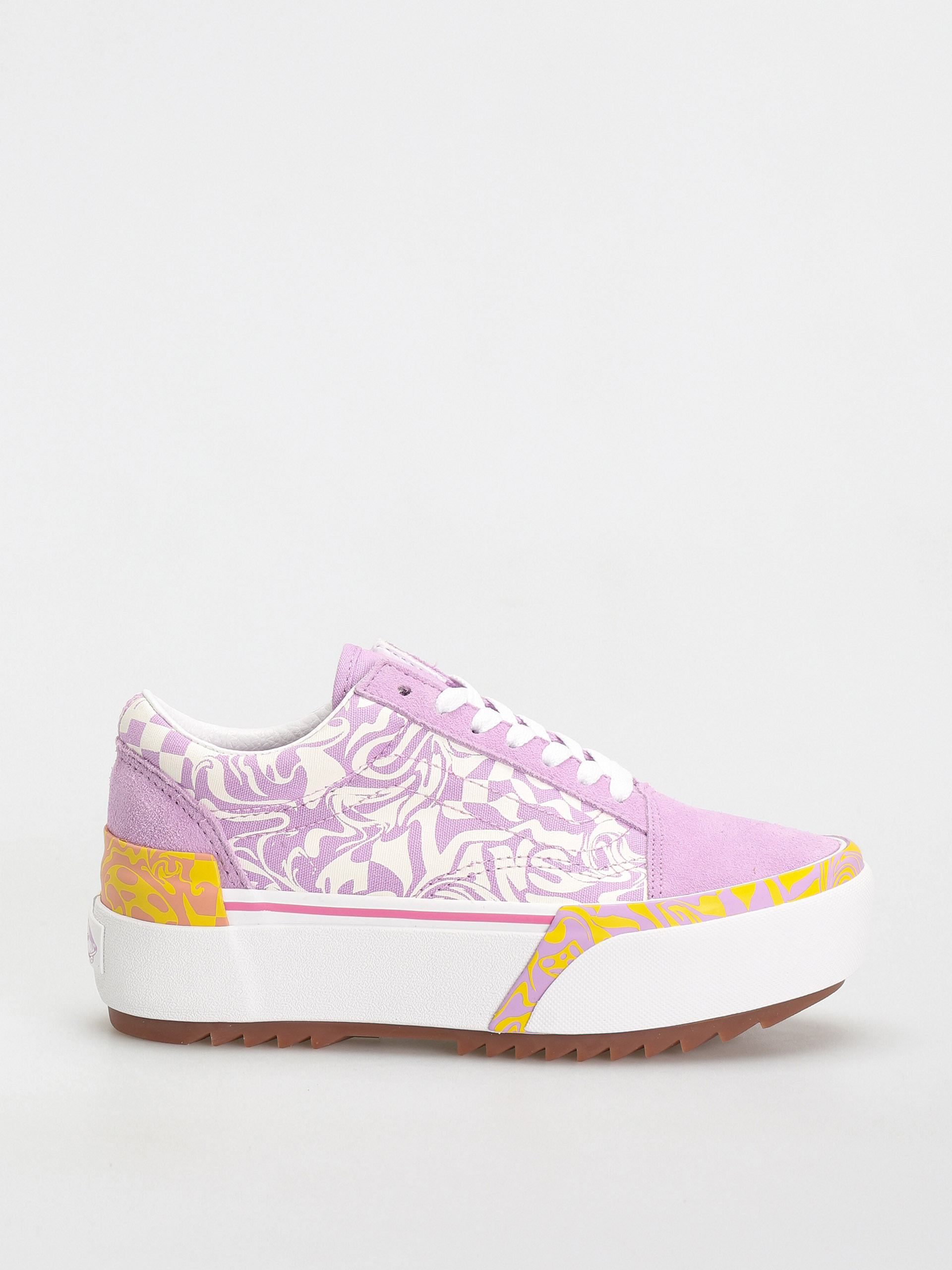 Vans Old Skool Stacked Shoes (wavy daze sheer lilac)