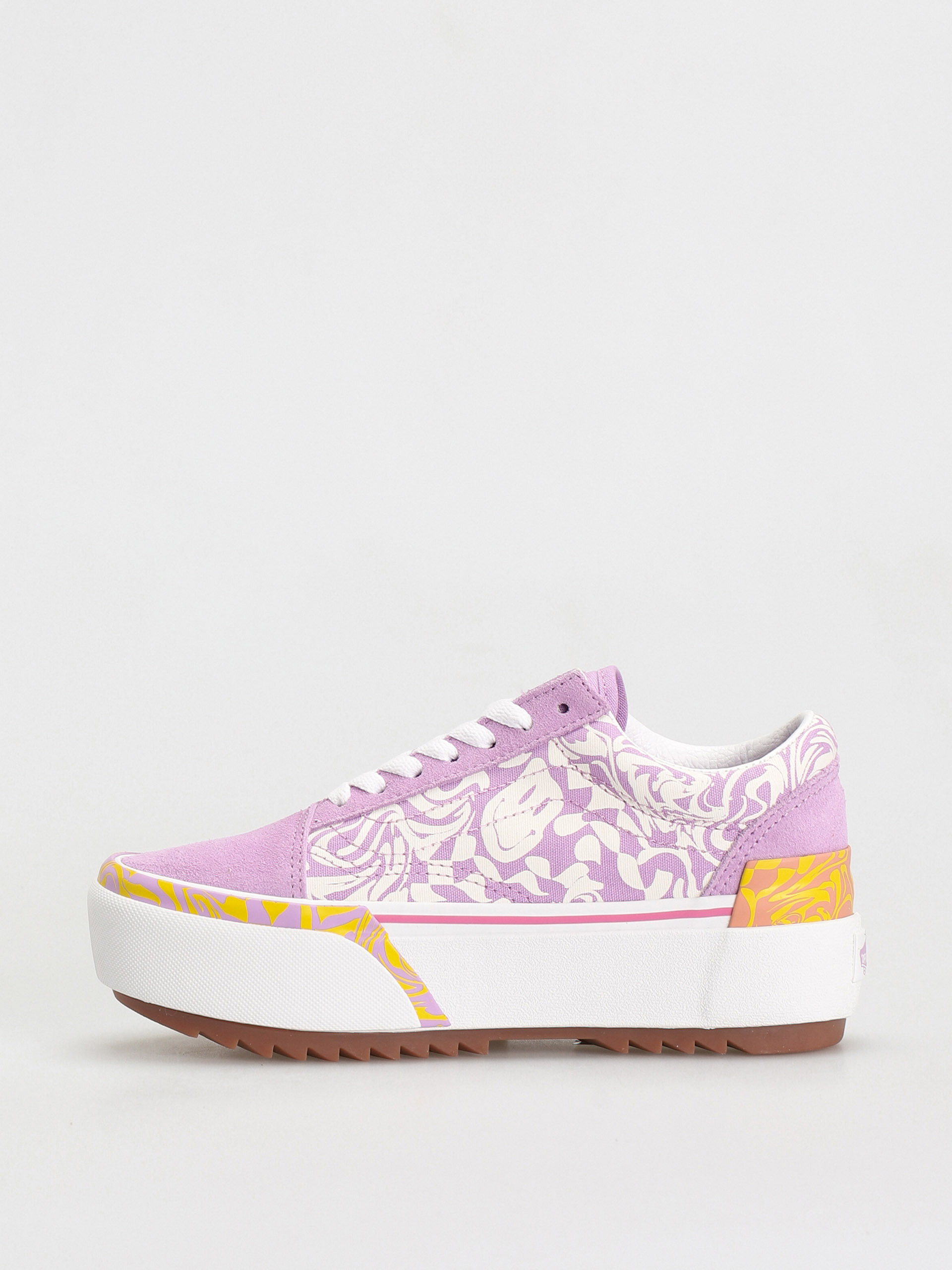 Vans Old Skool Stacked Shoes (wavy daze sheer lilac)