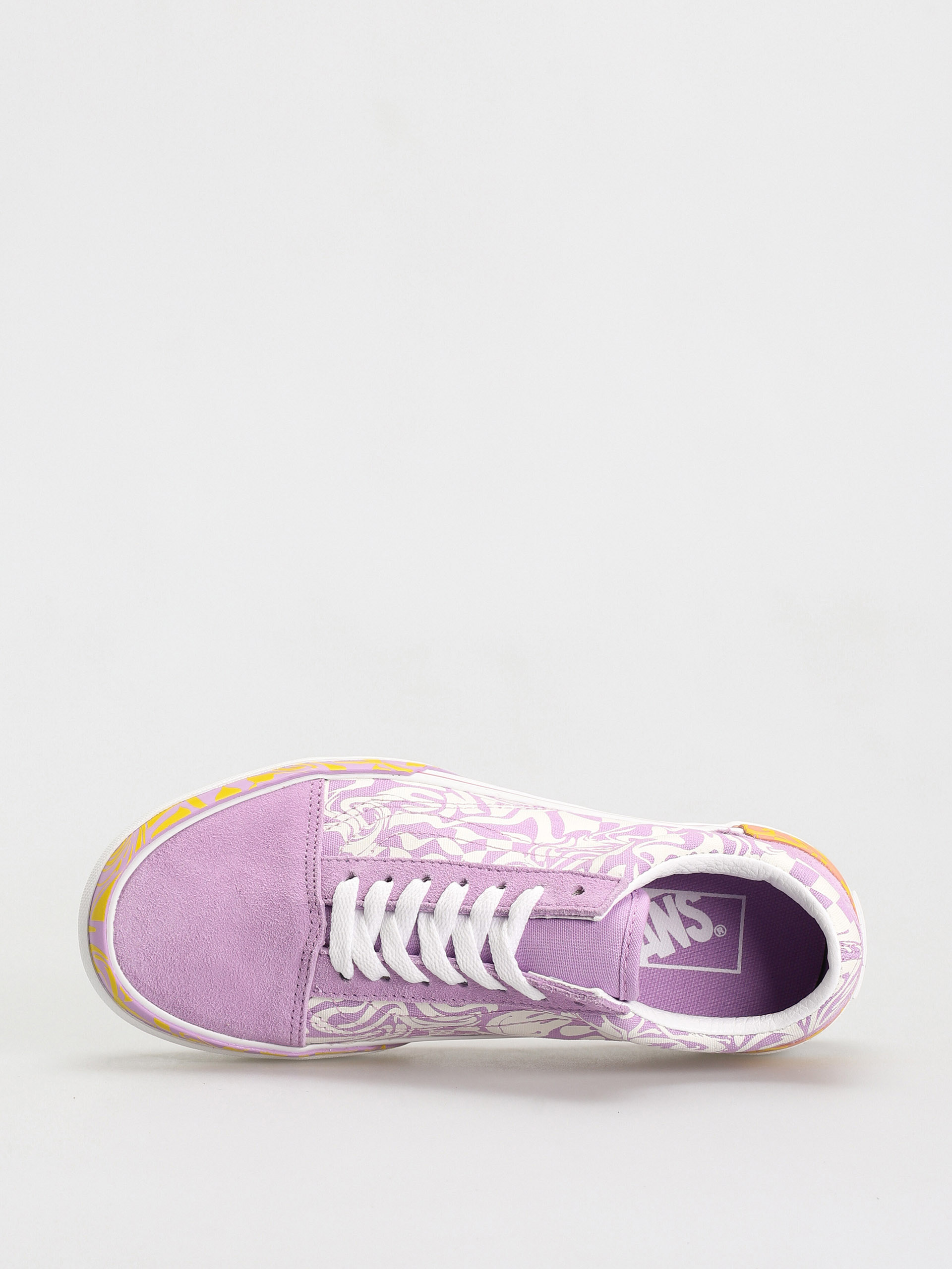 Vans Old Skool Stacked Shoes (wavy daze sheer lilac)