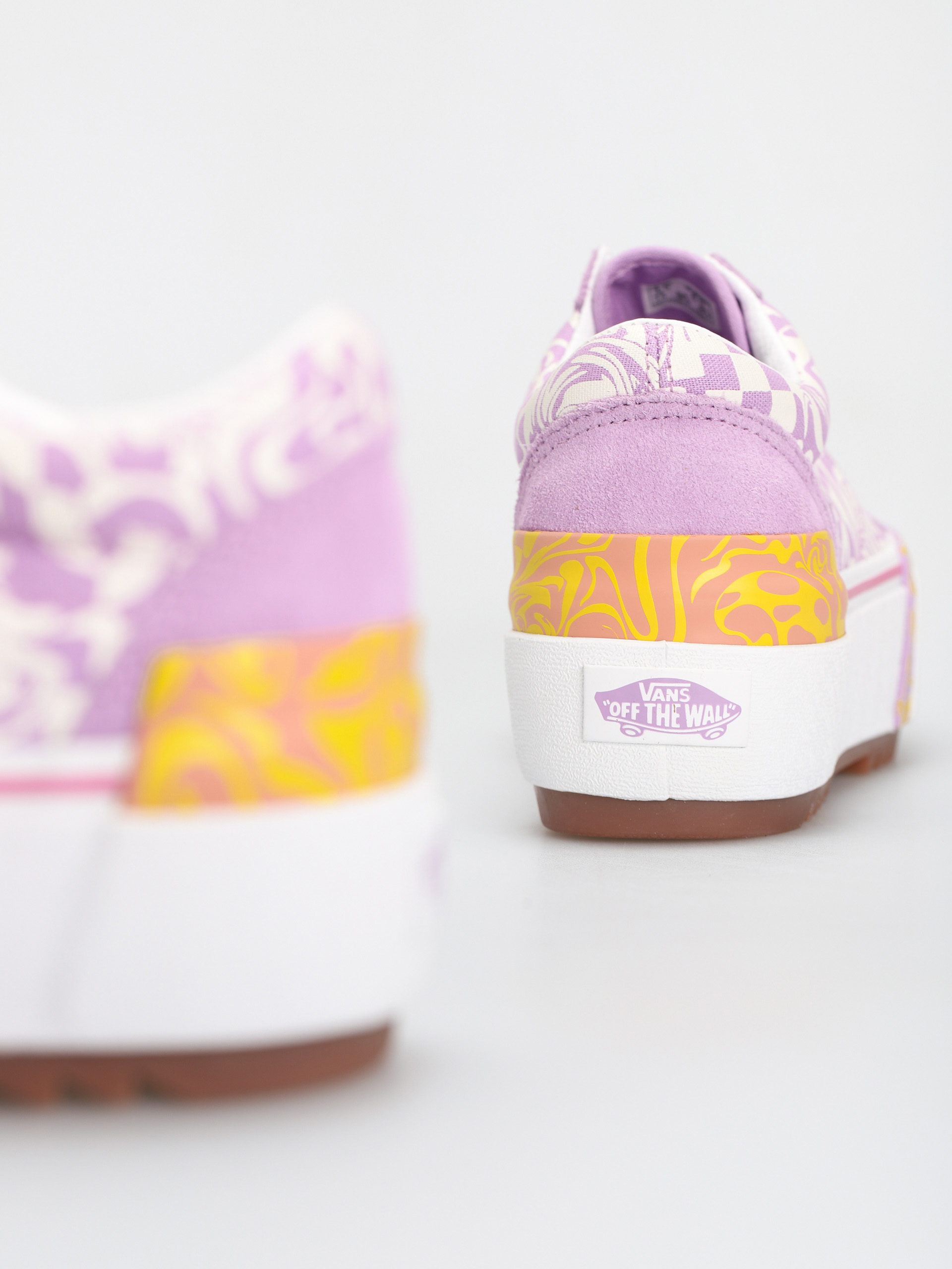 Vans Old Skool Stacked Shoes (wavy daze sheer lilac)