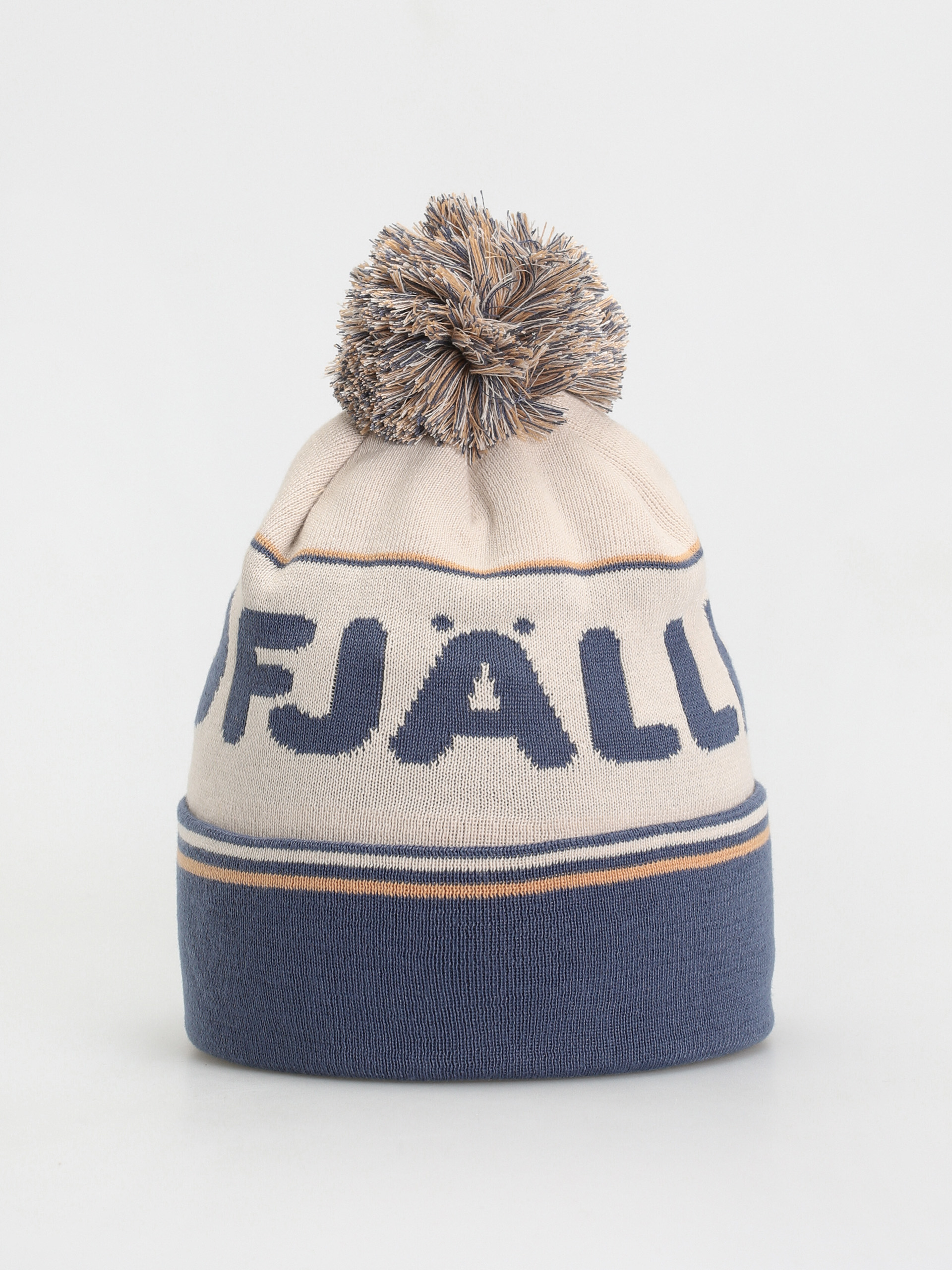 Fjallraven Pom Hat Beanie (chalk white/indigo blue)