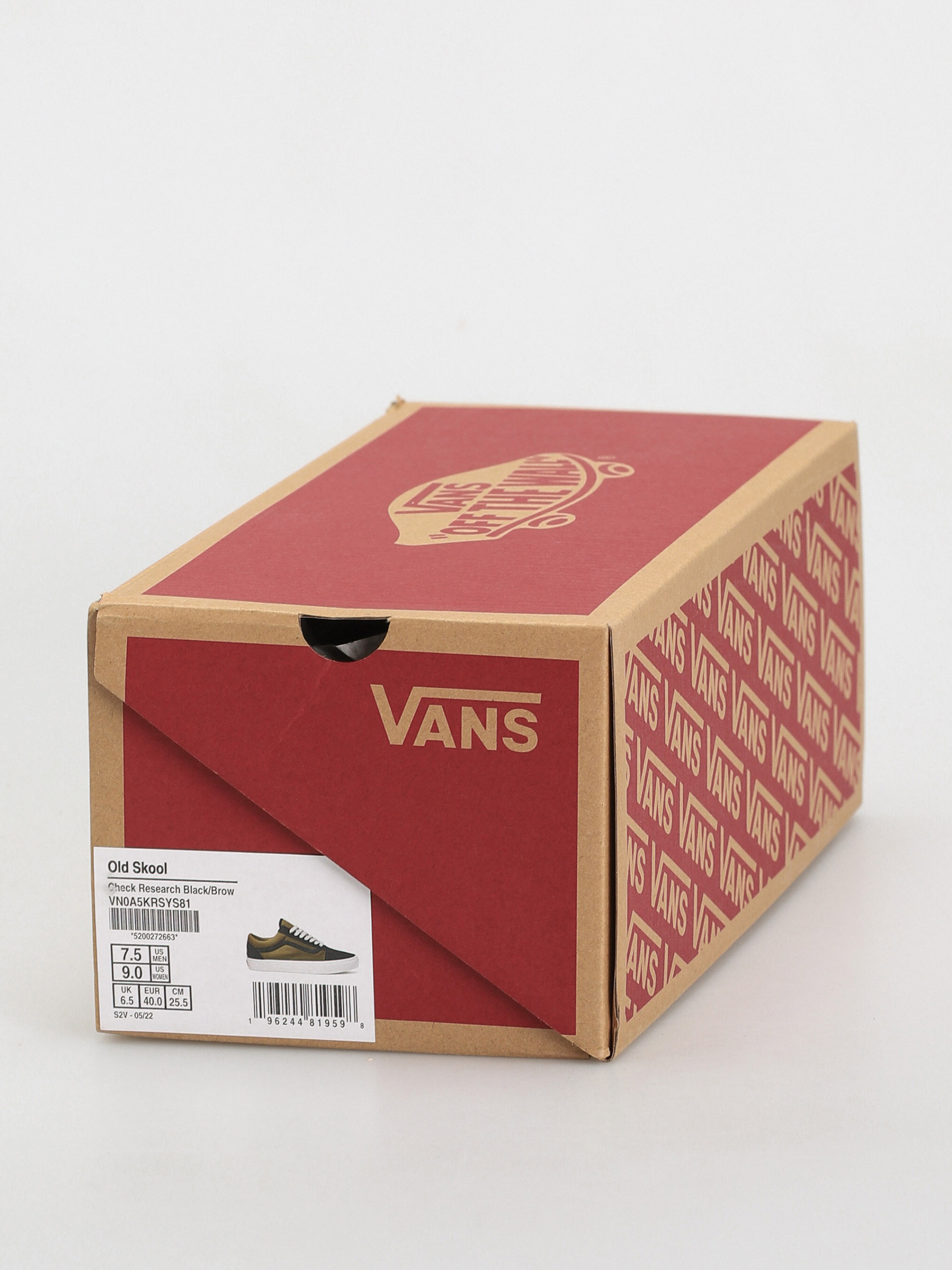 Vans Old Skool Shoes (check research black/brown)