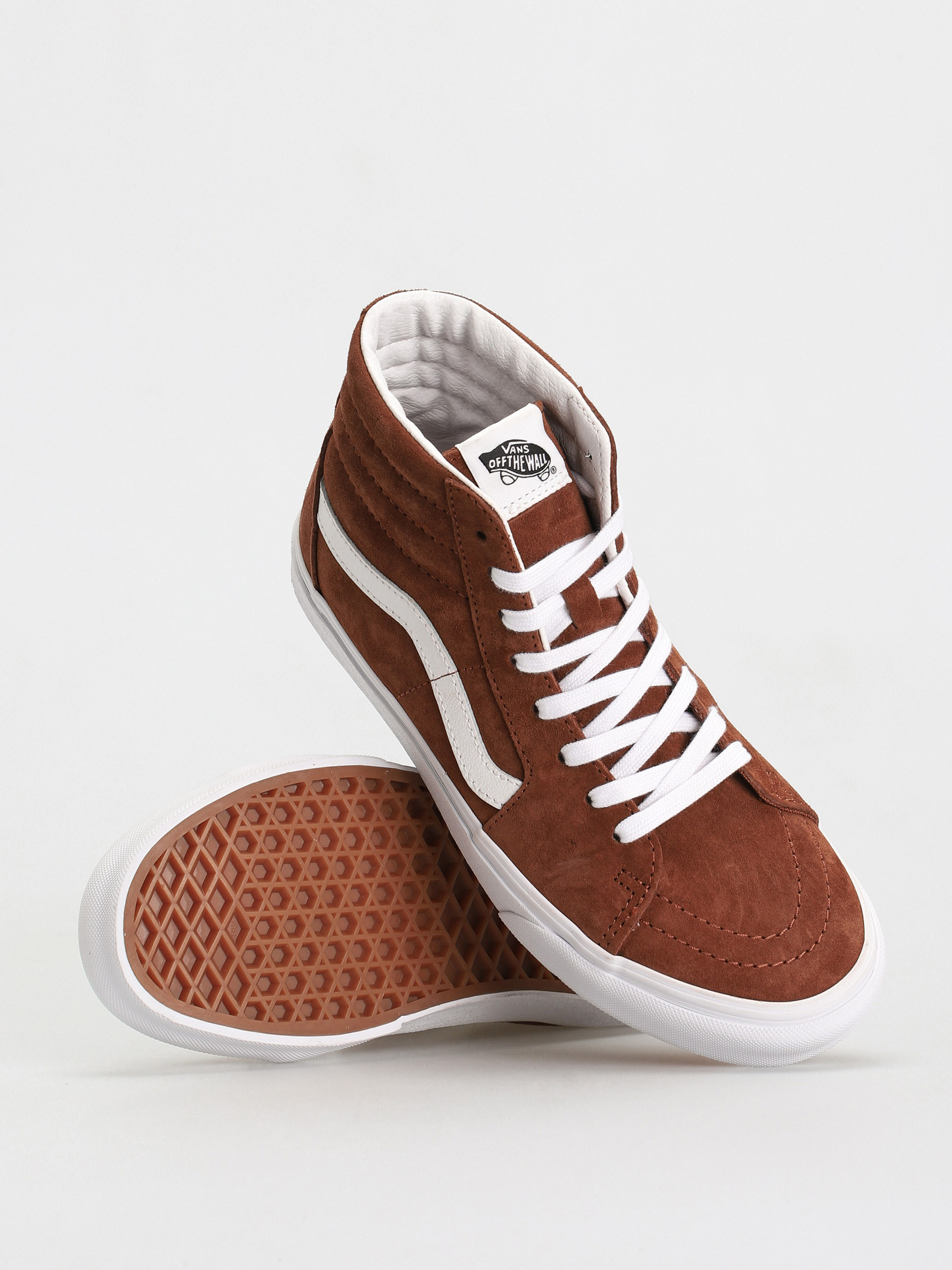 Vans Sk8 Hi Shoes brown (pig suede tortoise shell)