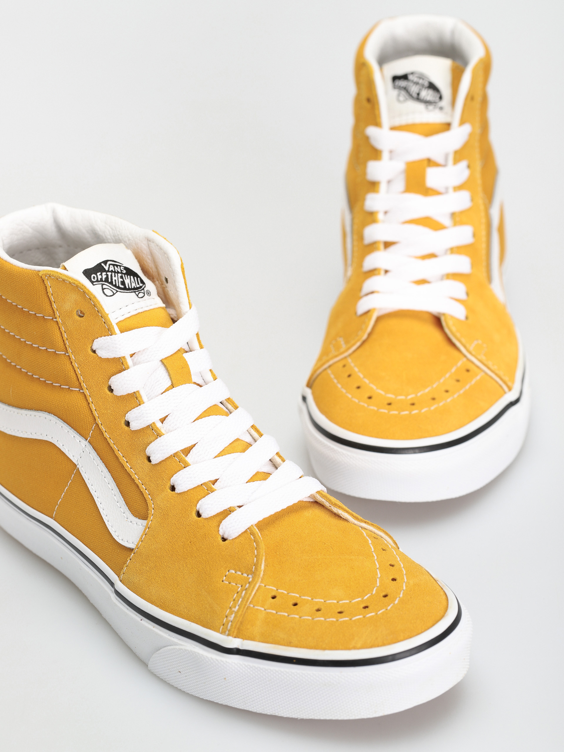 Vans Sk8 Hi Shoes (color theory golden yellow)