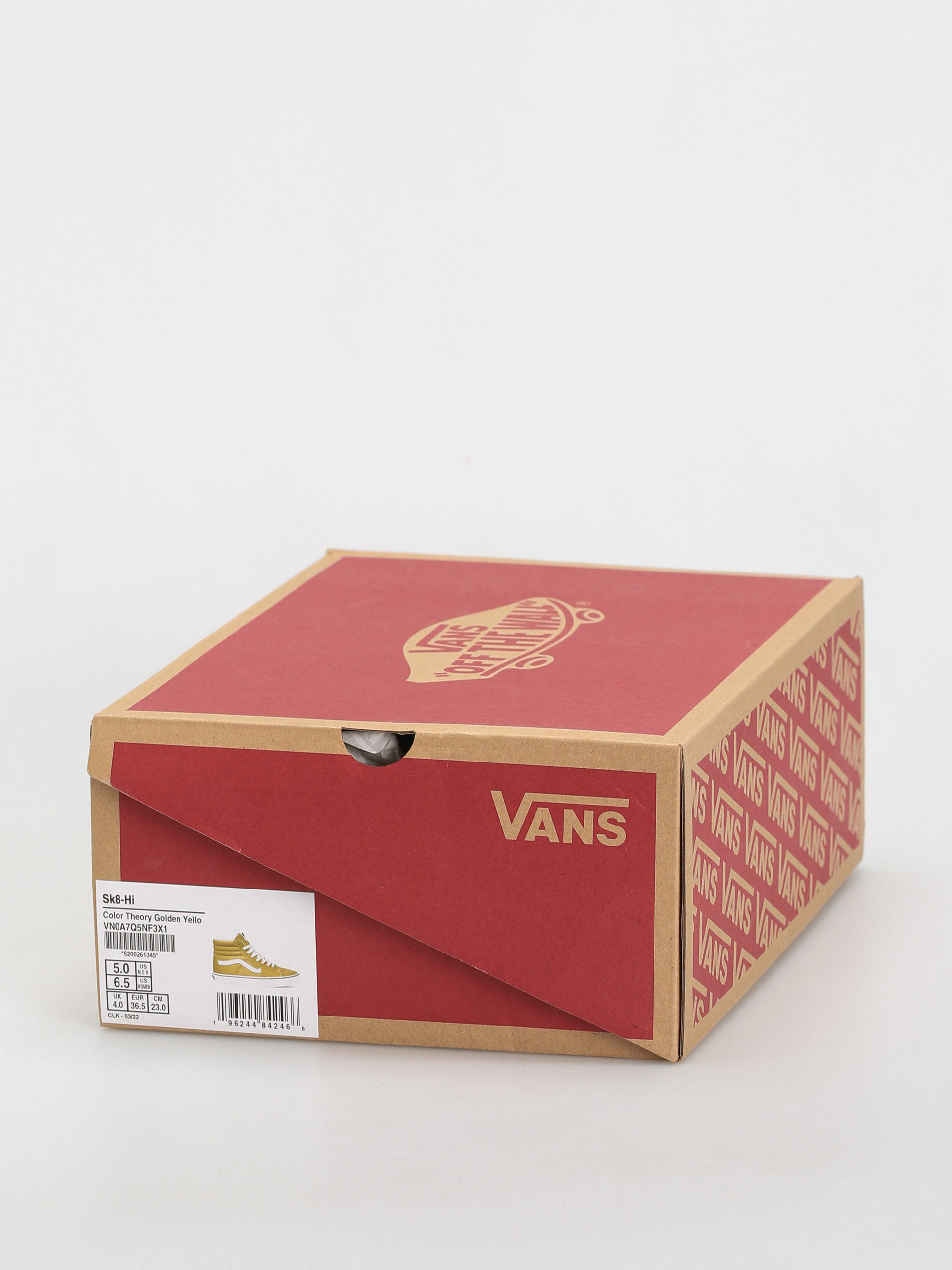 Vans Sk8 Hi Shoes (color theory golden yellow)