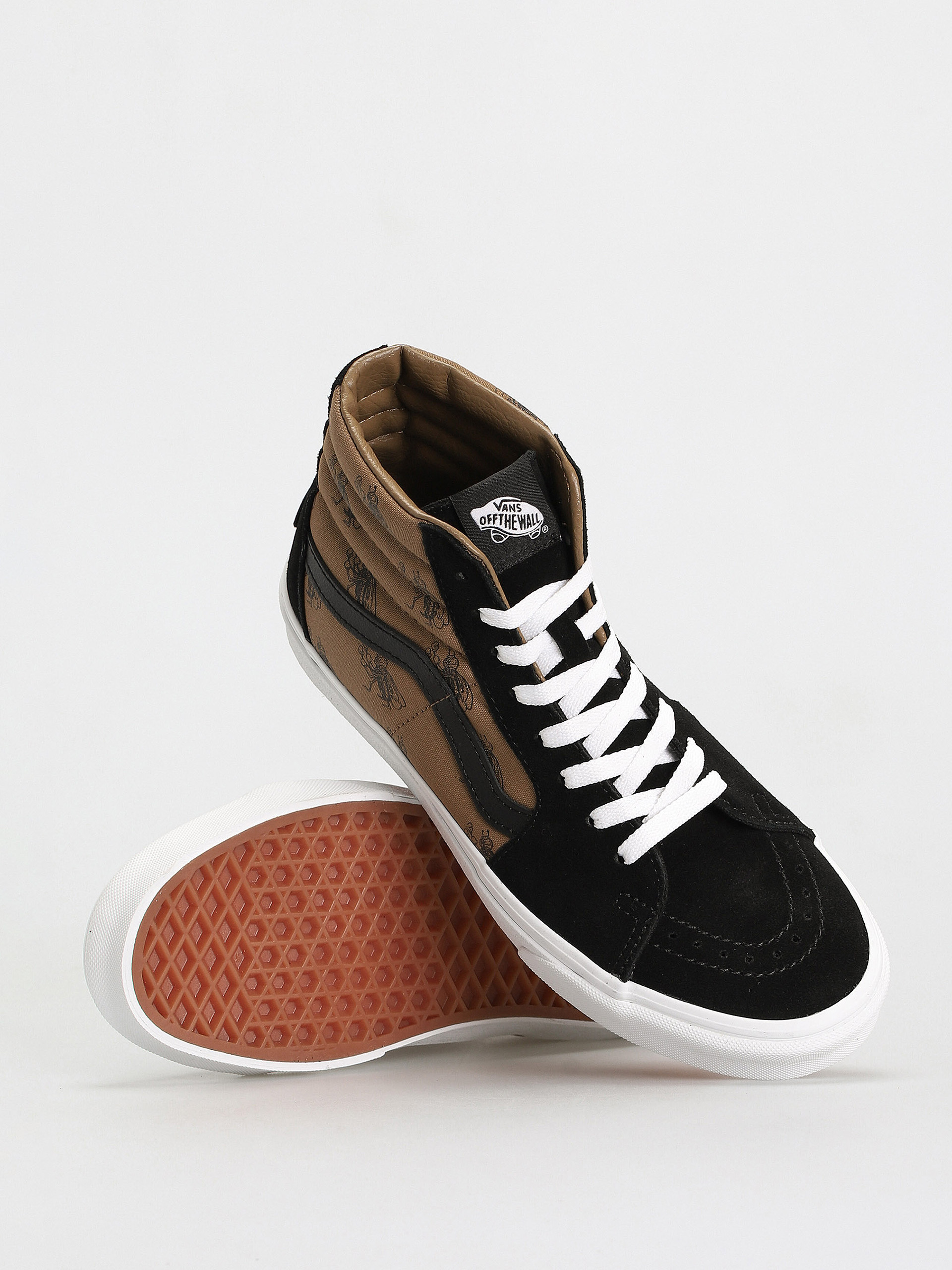 Vans Sk8 Hi Shoes (check research black/brown)
