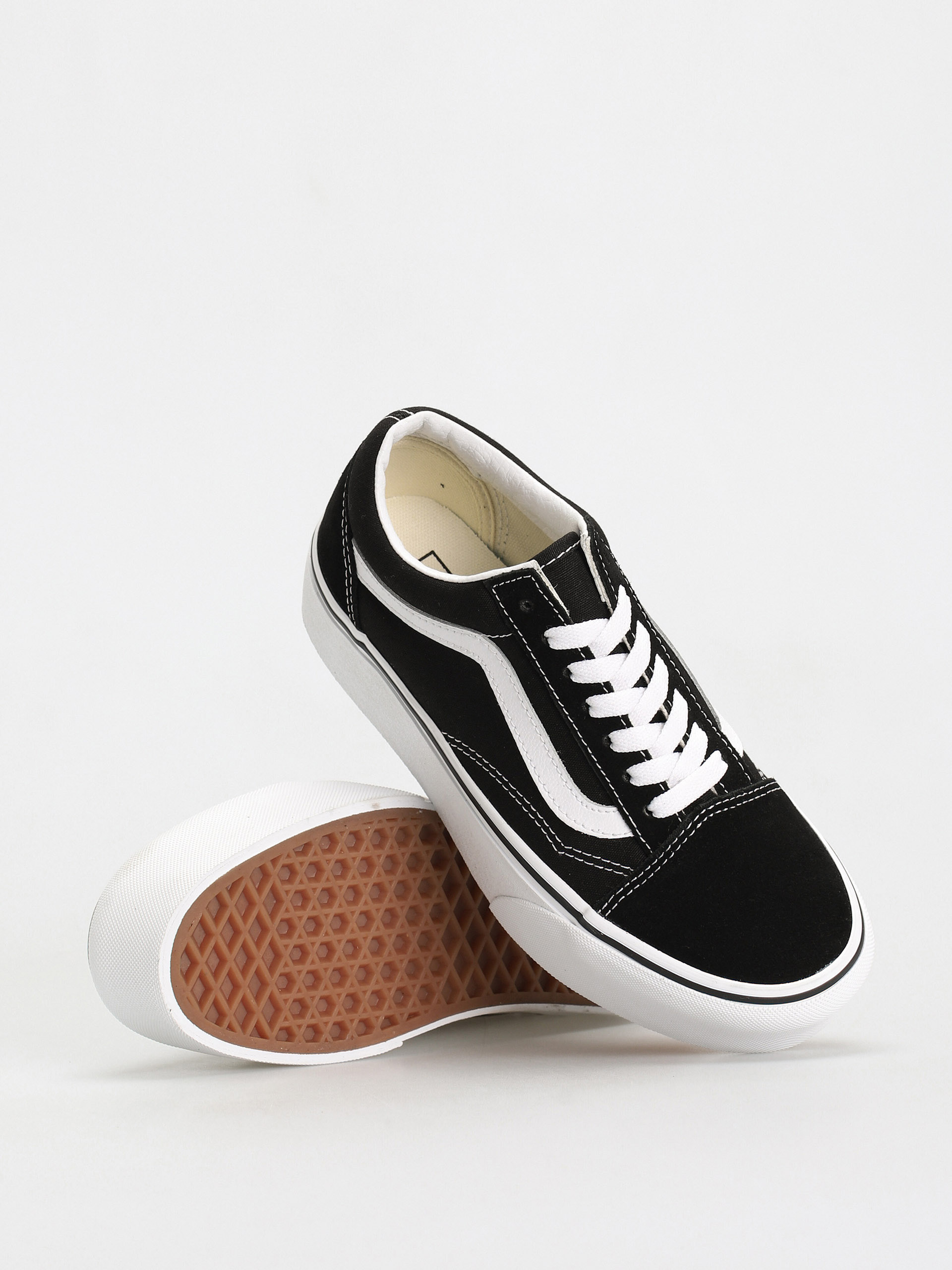 Vans Old Skool Stackform Schuhe (suede/canvas black/true white)