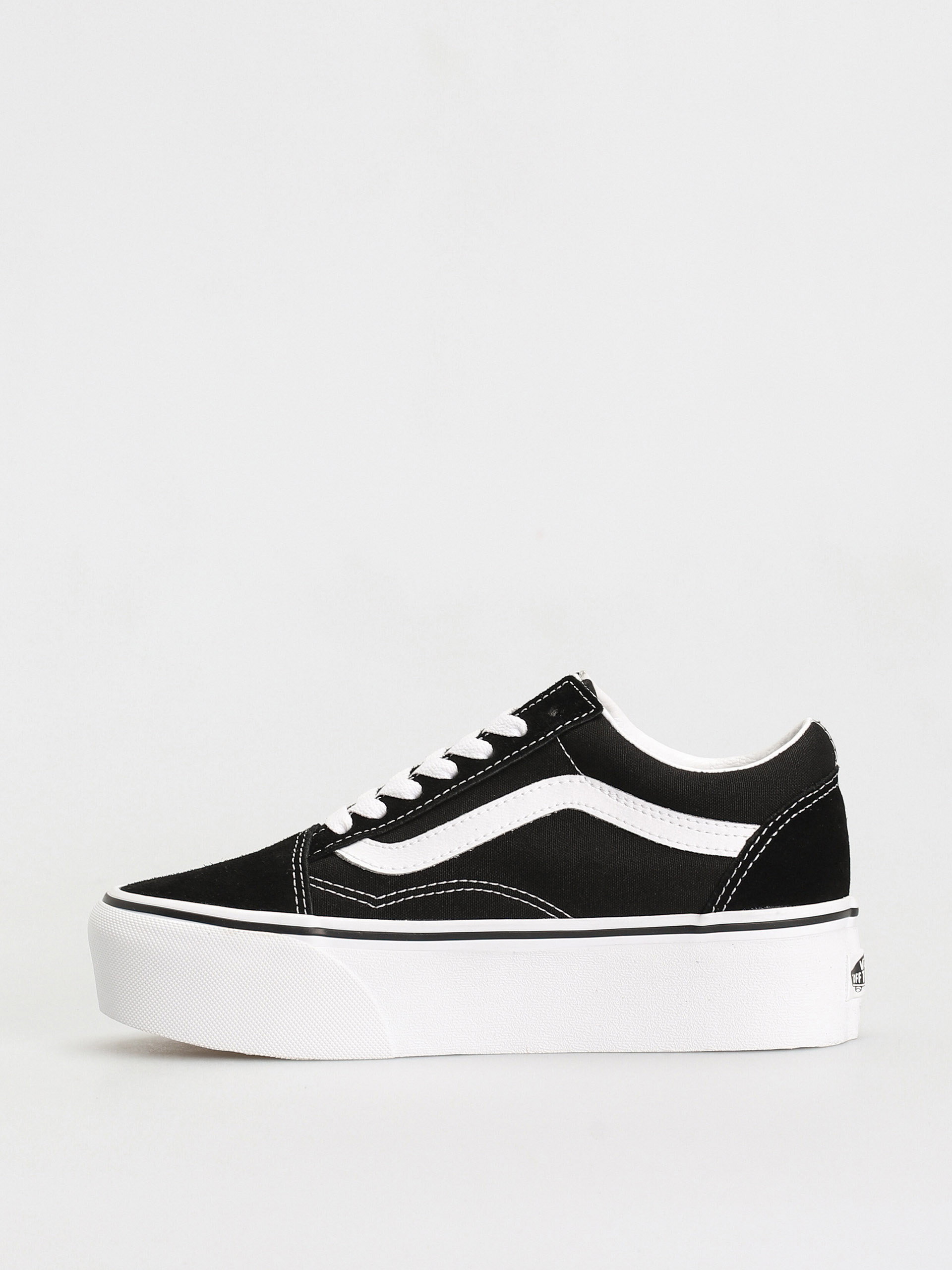 Vans Old Skool Stackform Shoes (suede/canvas black/true white)