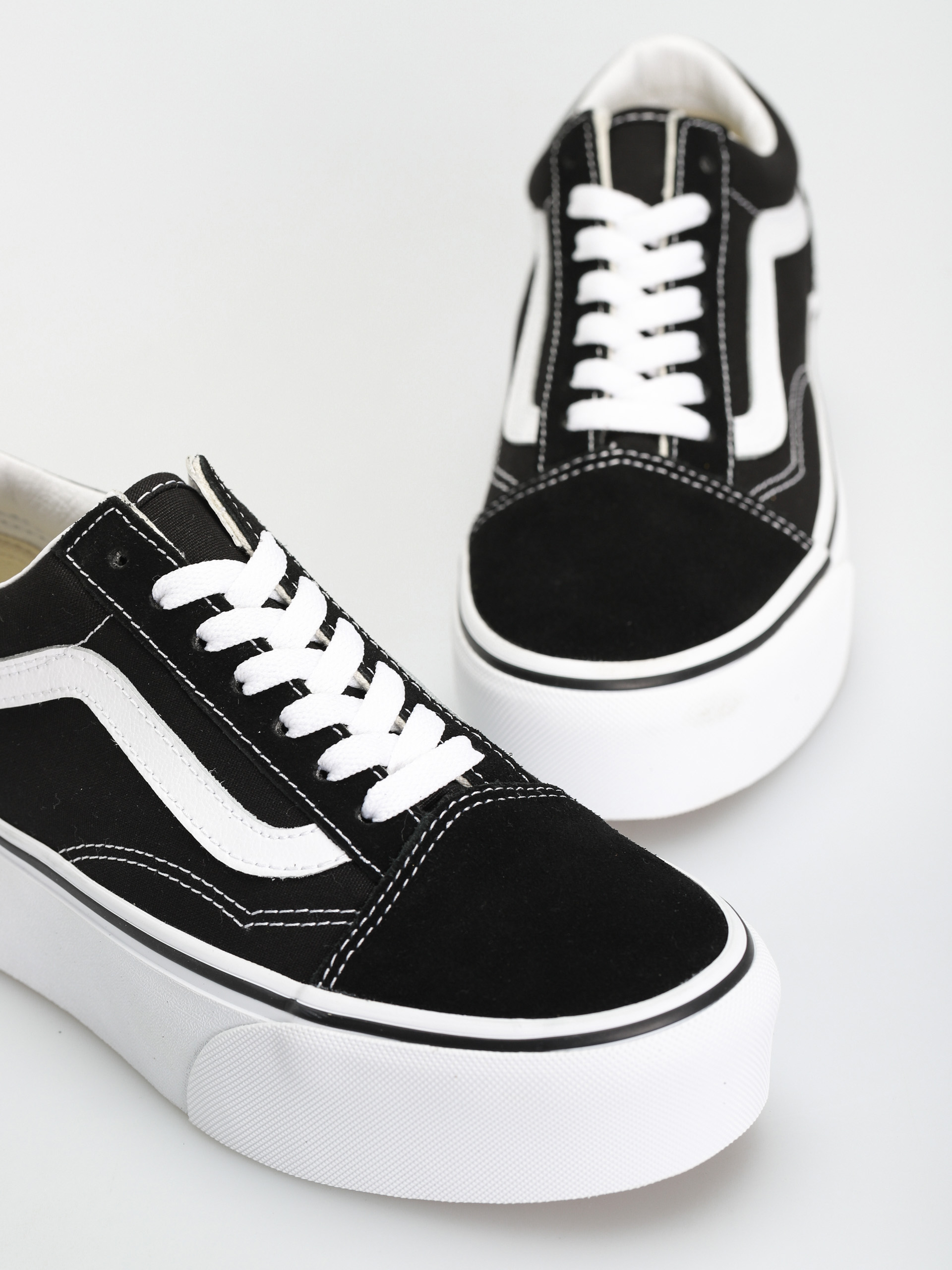 Vans Old Skool Stackform Schuhe (suede/canvas black/true white)