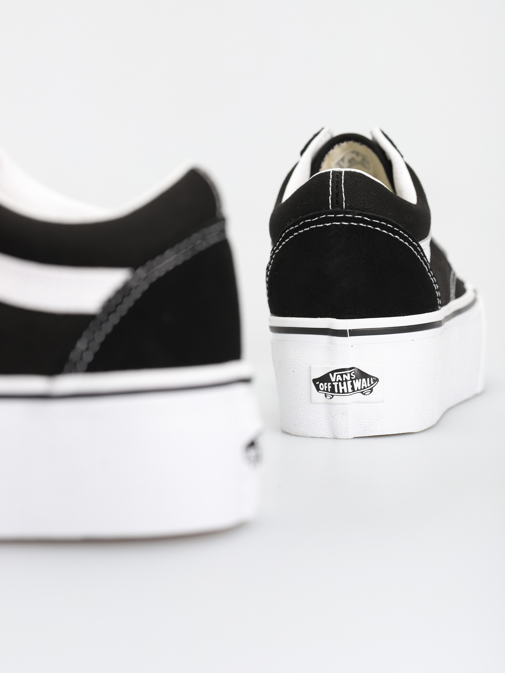Vans Old Skool Stackform Schuhe (suede/canvas black/true white)
