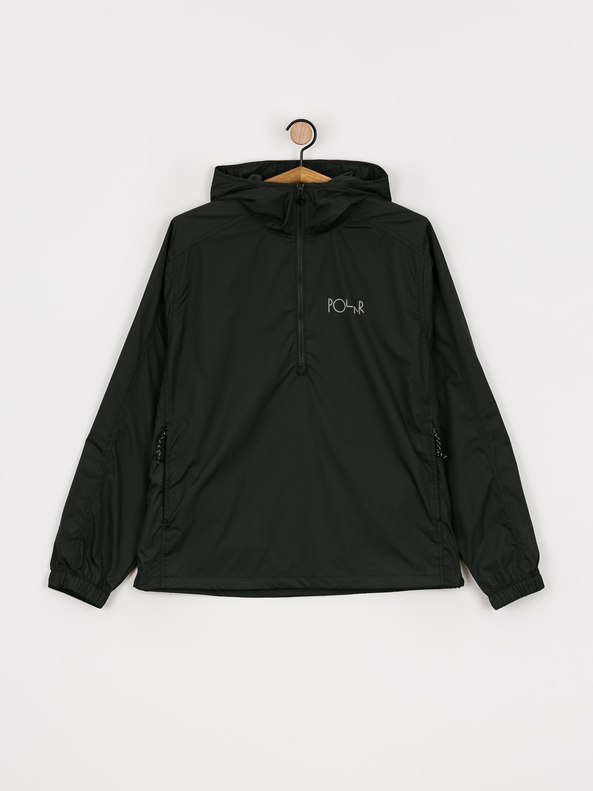 Polar Skate Co Anorak Polar Skate Packable Anorak Jacket Black (black)