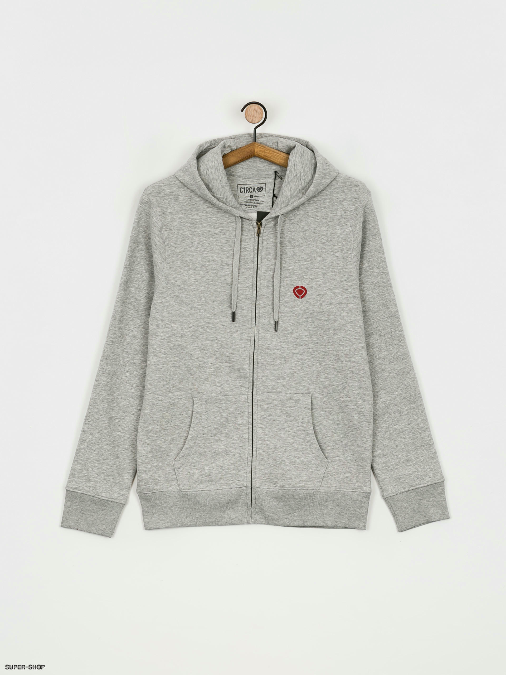 clarkstreetsports1 Grey Bullseye Headline Hoodie Medium