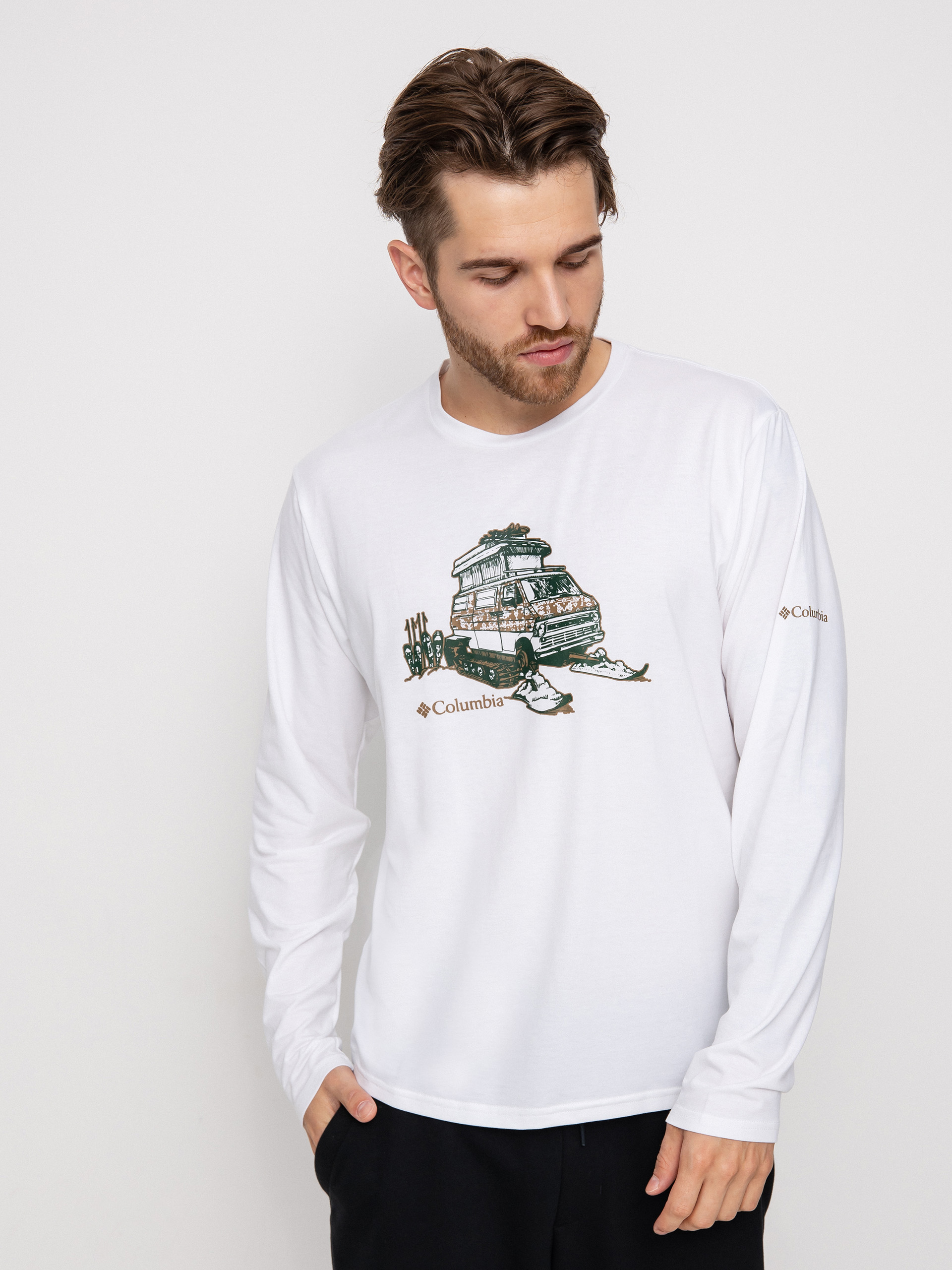 Columbia Sun Trek EU Graphic Longsleeve (white winter f)