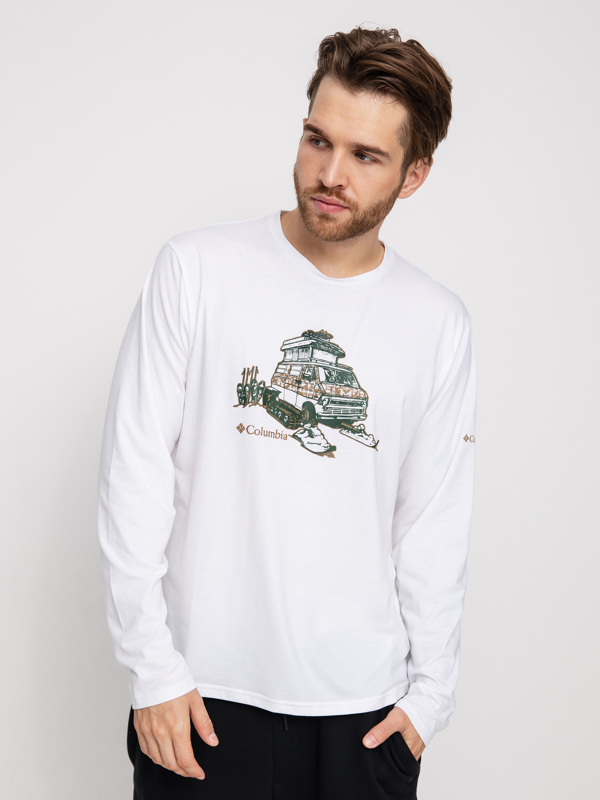 Columbia Sun Trek EU Graphic Longsleeve (white winter f)