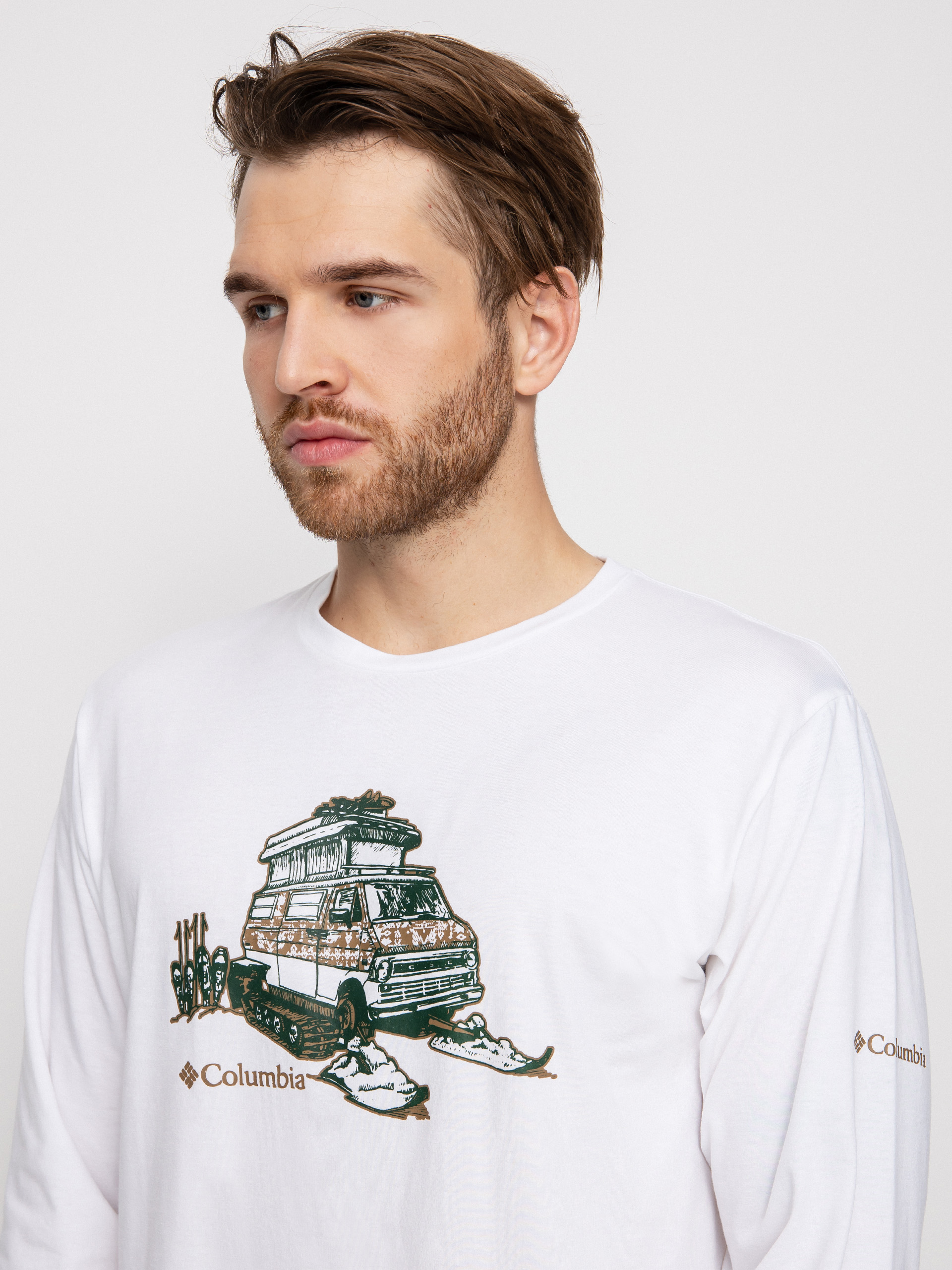 Columbia Sun Trek EU Graphic Longsleeve (white winter f)
